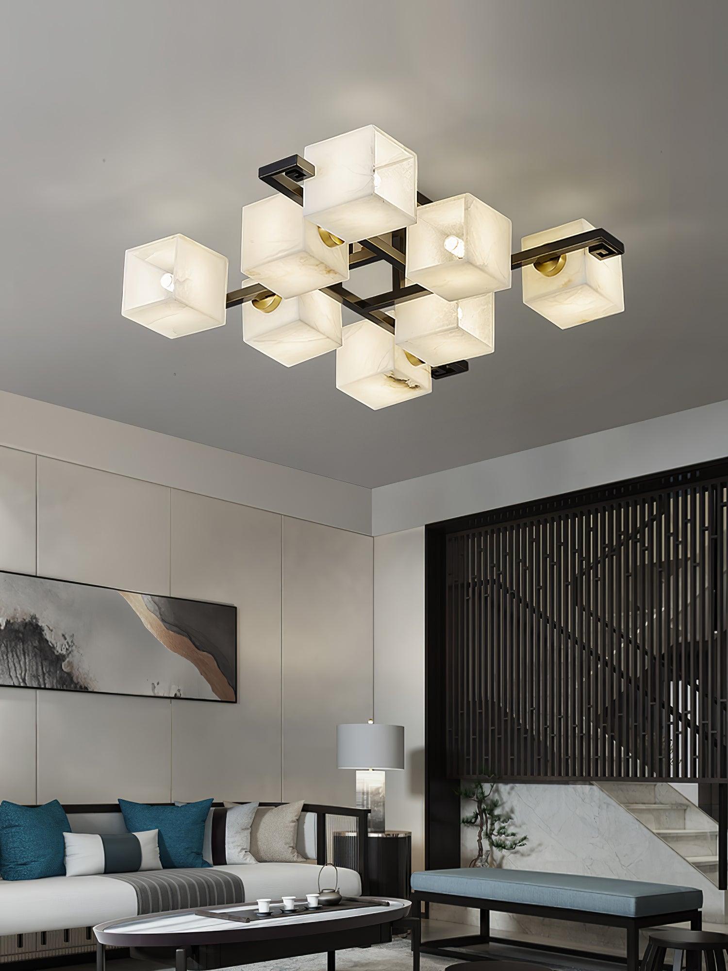 Kaelen Alabaster Ceiling Light - Letslighting