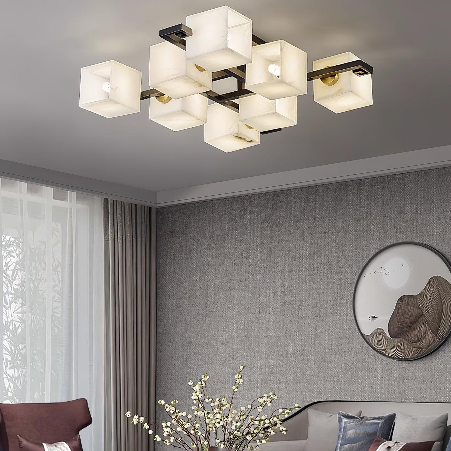 Kaelen Alabaster Ceiling Light - Letslighting