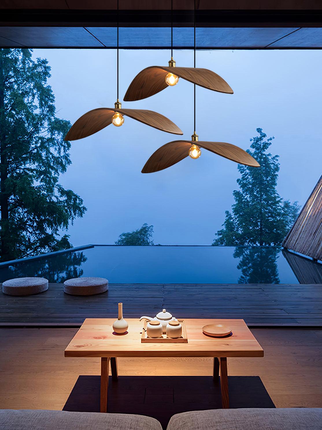 Curve Wooden Pendant Lamp - Letslighting