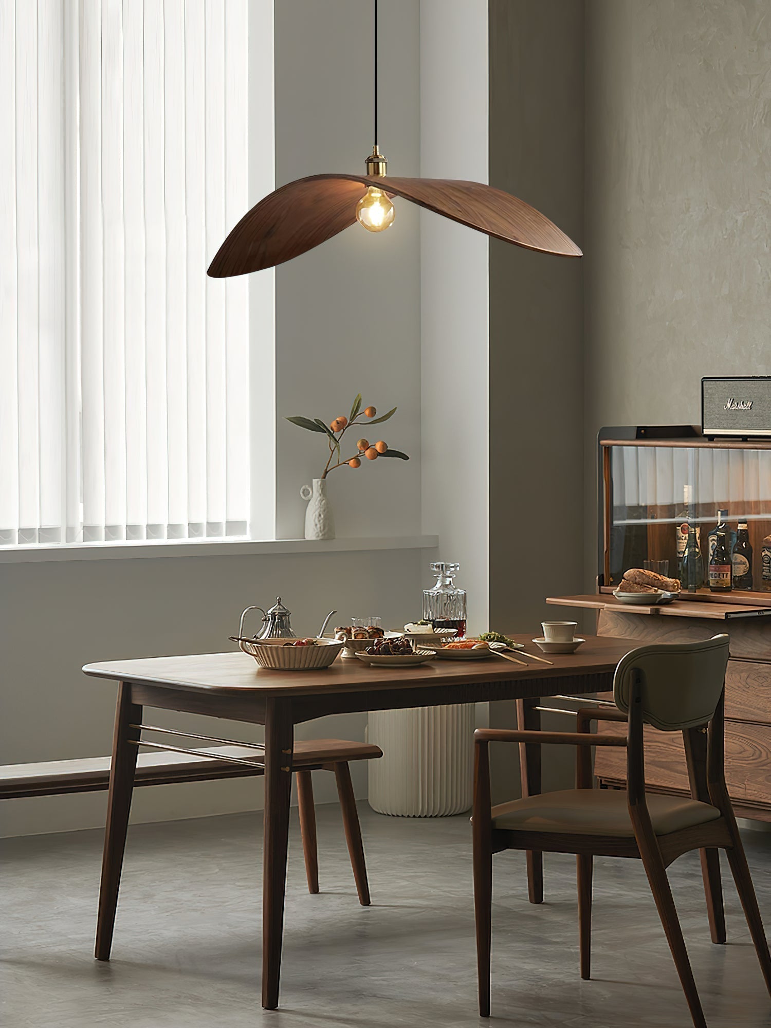 Curve Wooden Pendant Lamp - Letslighting