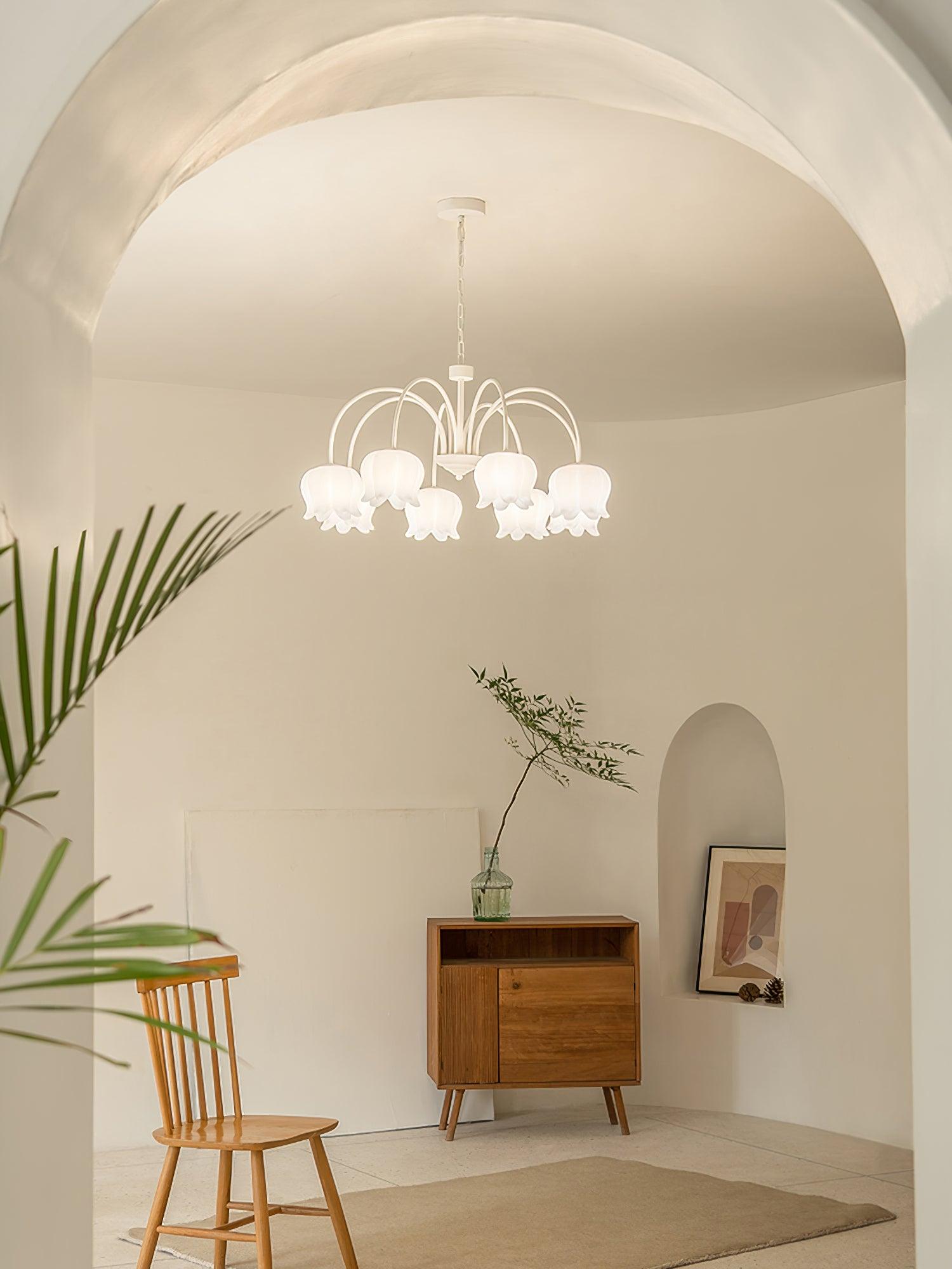 Curved Arm Bell Chandelier - Letslighting