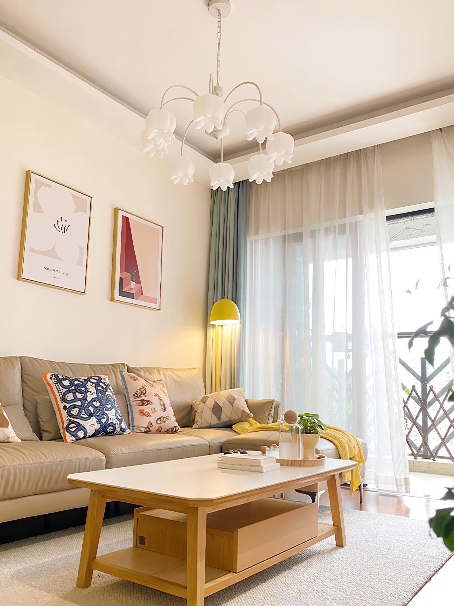 Curved Arm Bell Chandelier - Letslighting
