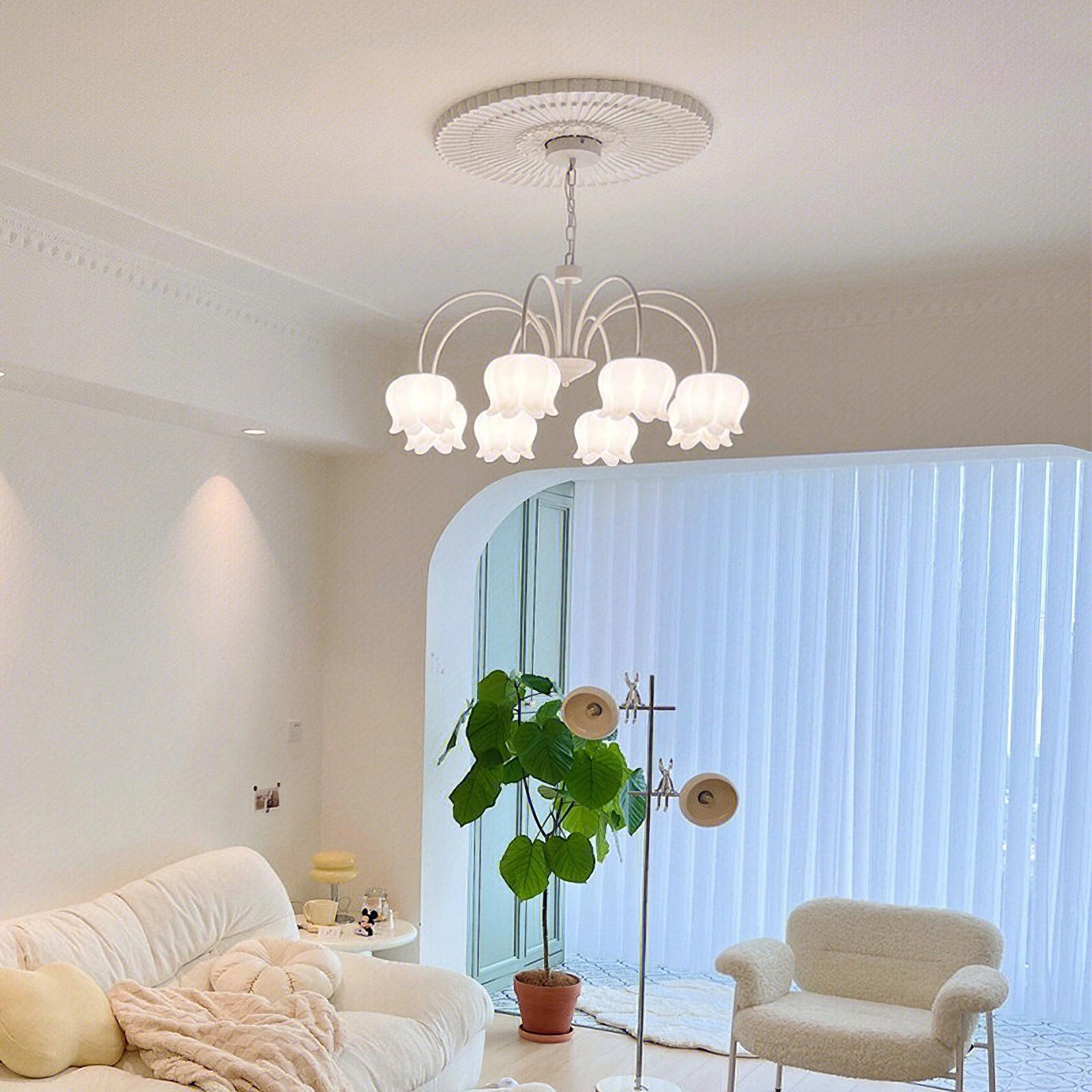 Curved Arm Bell Chandelier - Letslighting