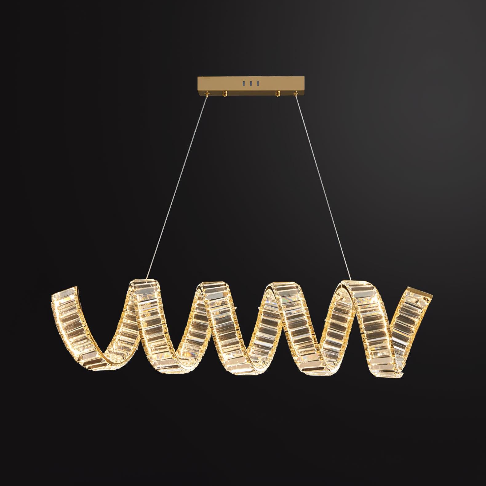 Curved LED Chandelier - Letslighting