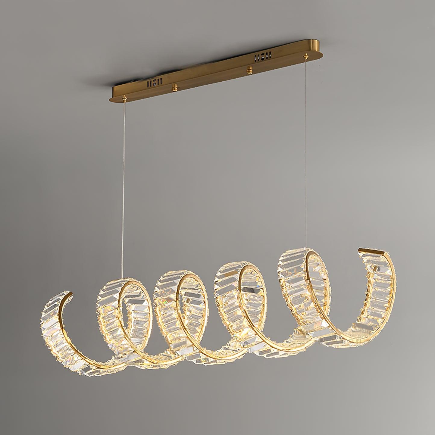 Curved LED Chandelier - Letslighting