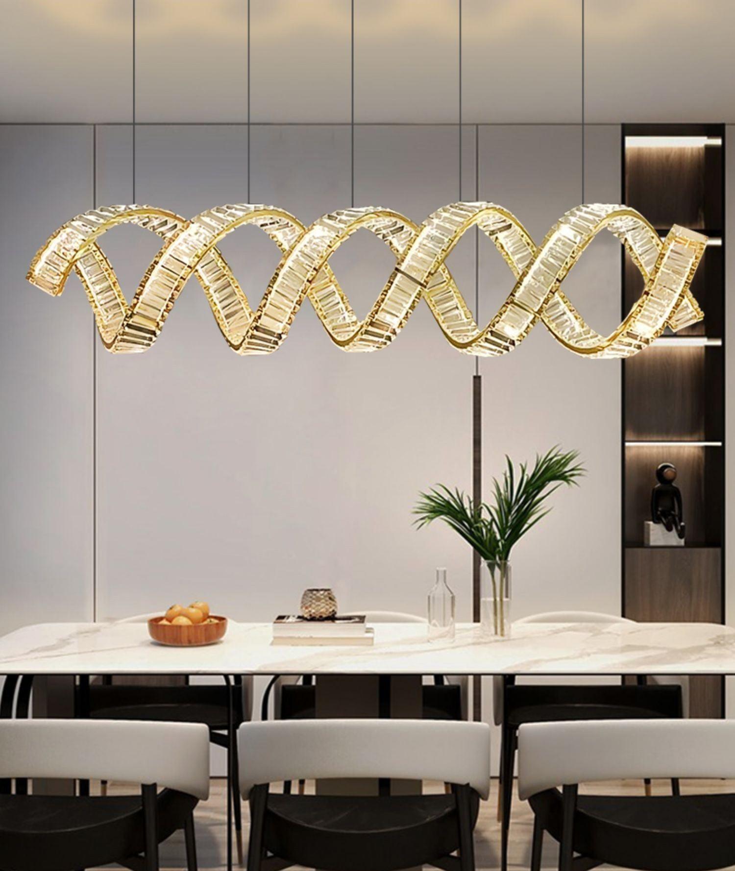 Curved LED Chandelier - Letslighting