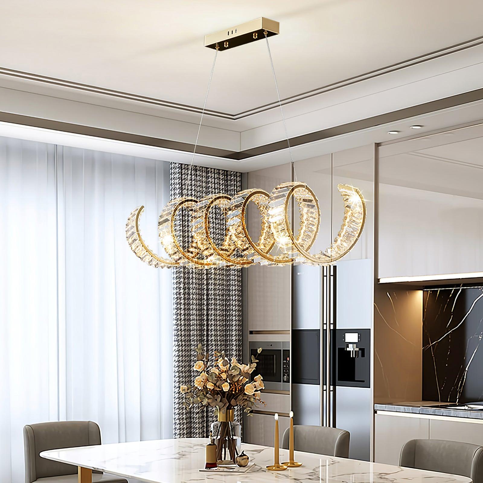 Curved LED Chandelier - Letslighting