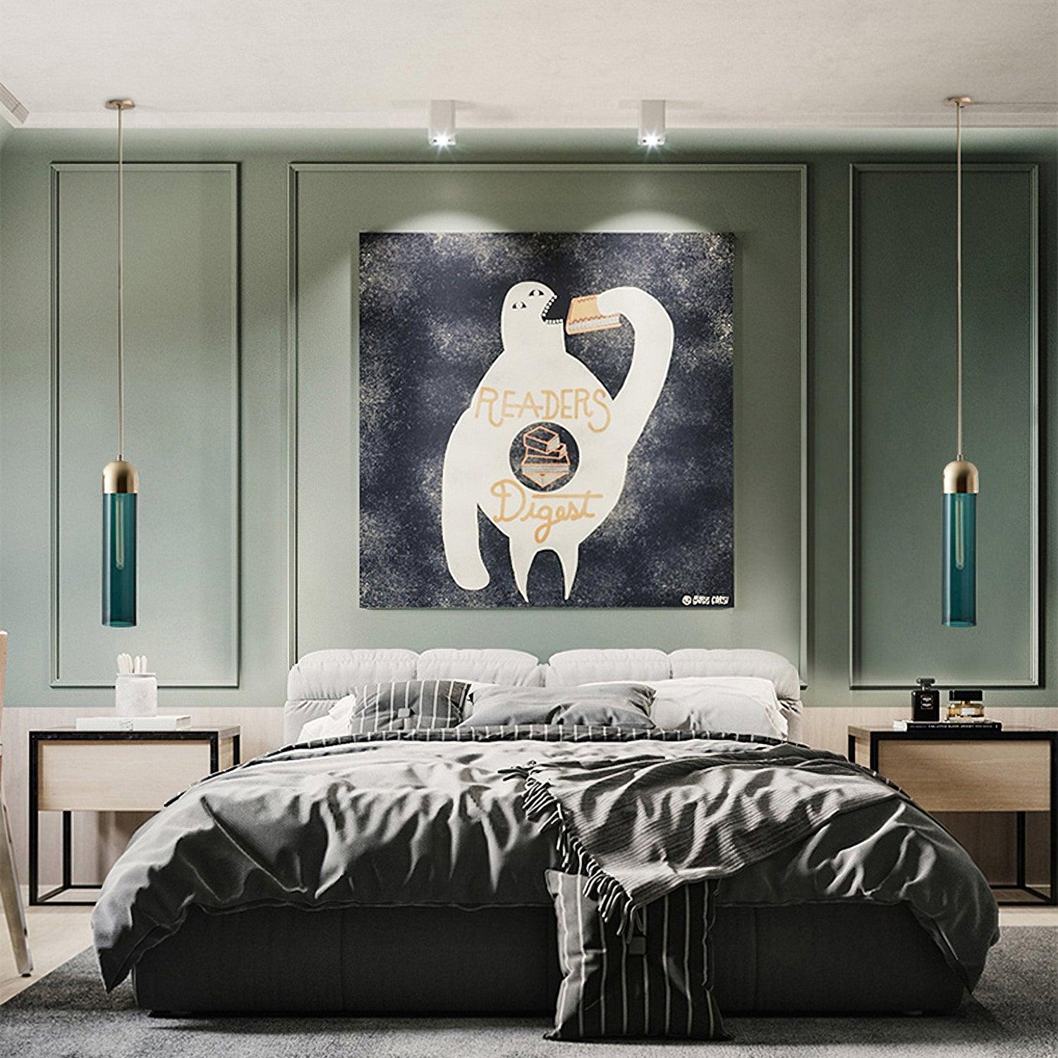 Glass Cylindrical Shape Pendant Light - Letslighting