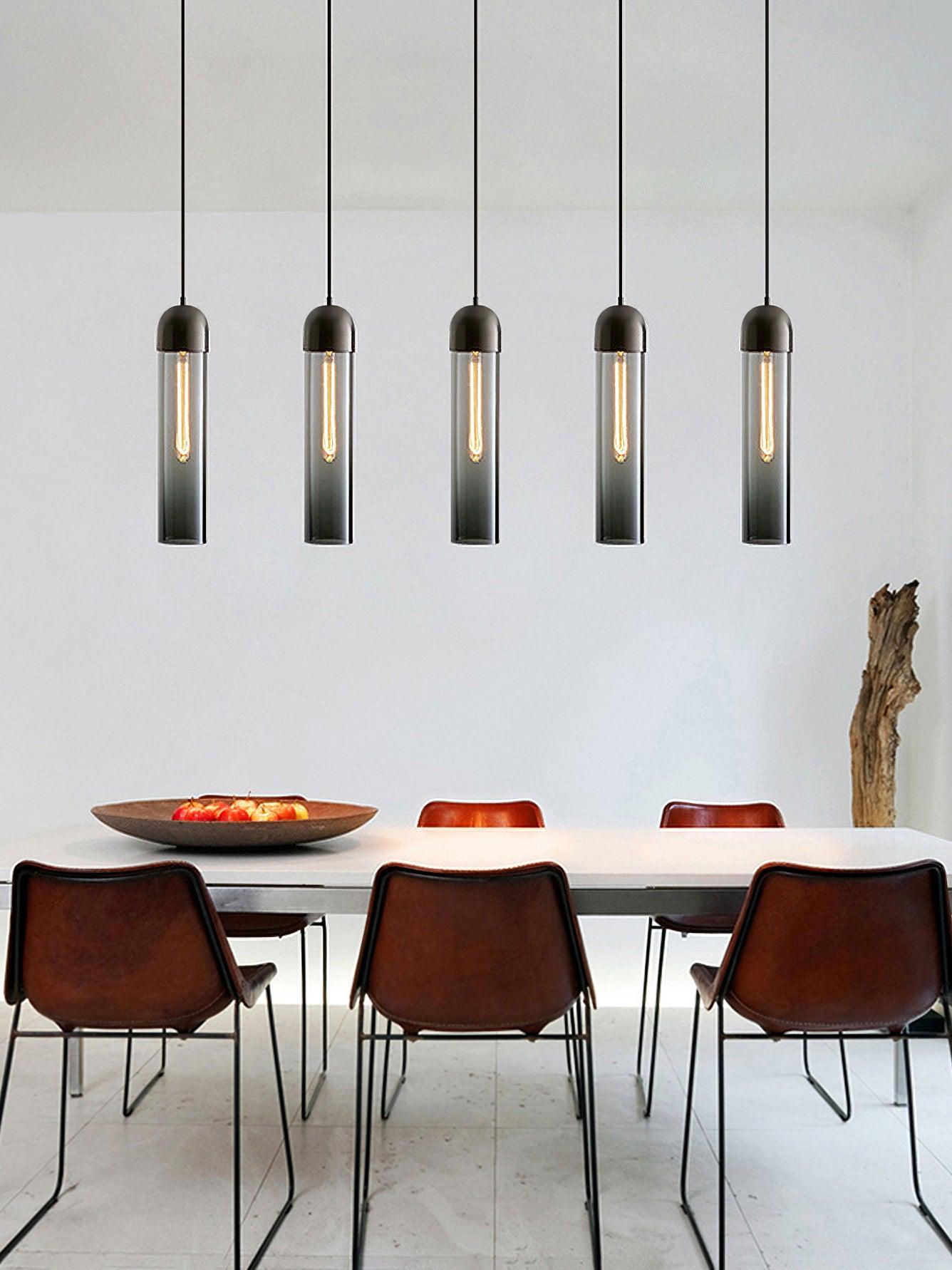 Glass Cylindrical Shape Pendant Light - Letslighting