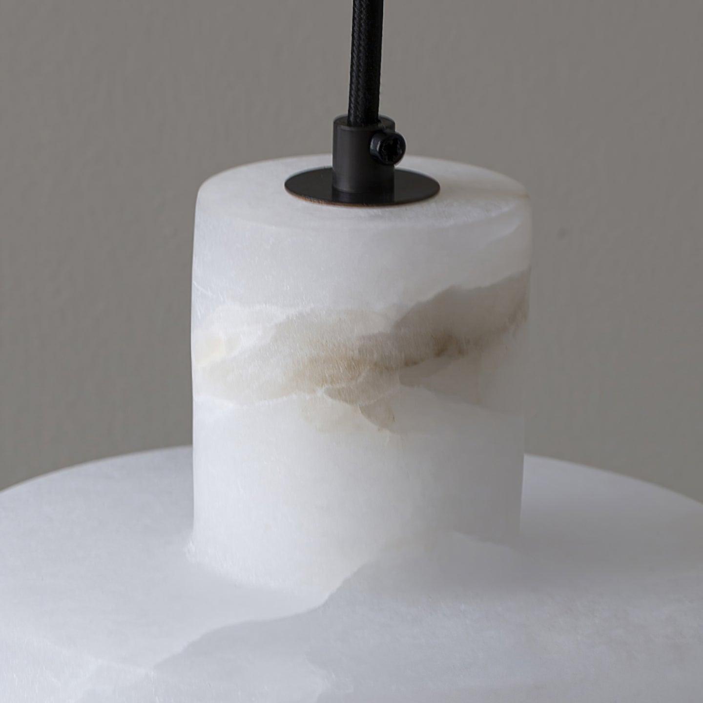 Alabaster Pendant Lgiht Dual Cylindrical - Letslighting