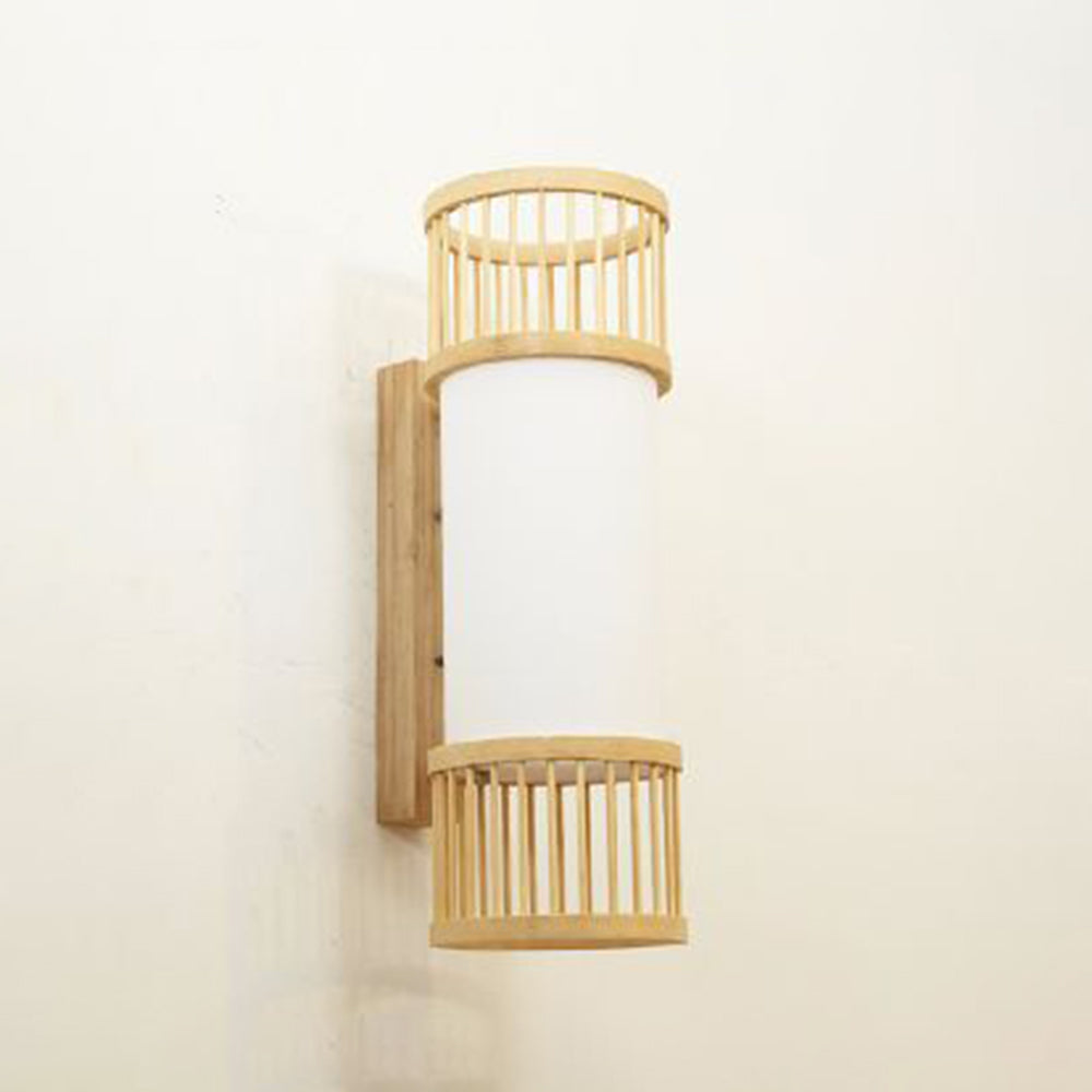 Muto Rústico Jaula Muto Aplique de Pared Madera