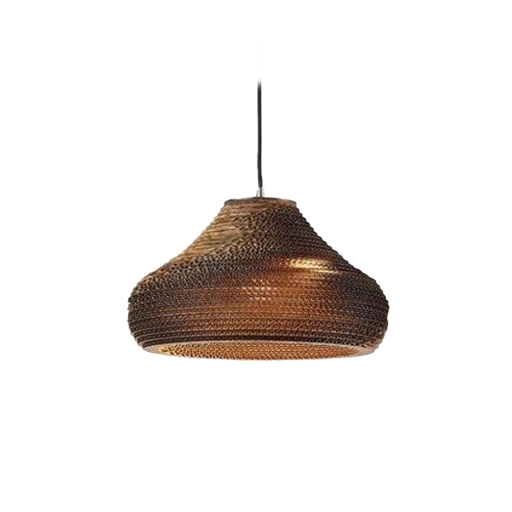 Vintage Natural LED Geométrica Lámpara Colgante Marrón