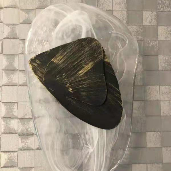 Valentina Lámpara de Pared de Vidrio Negro Artística