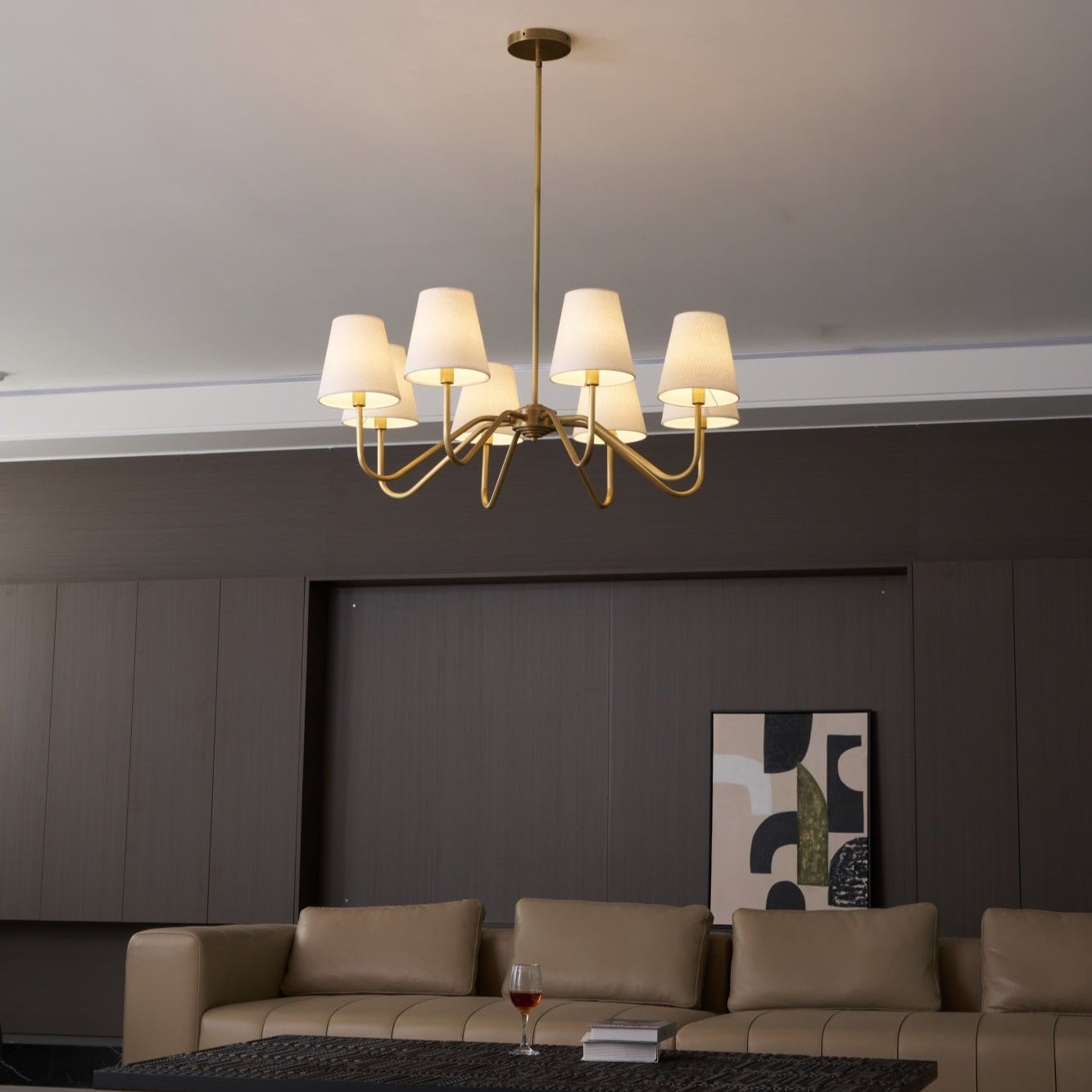 Opaluxe Brass Chandelier - Letslighting