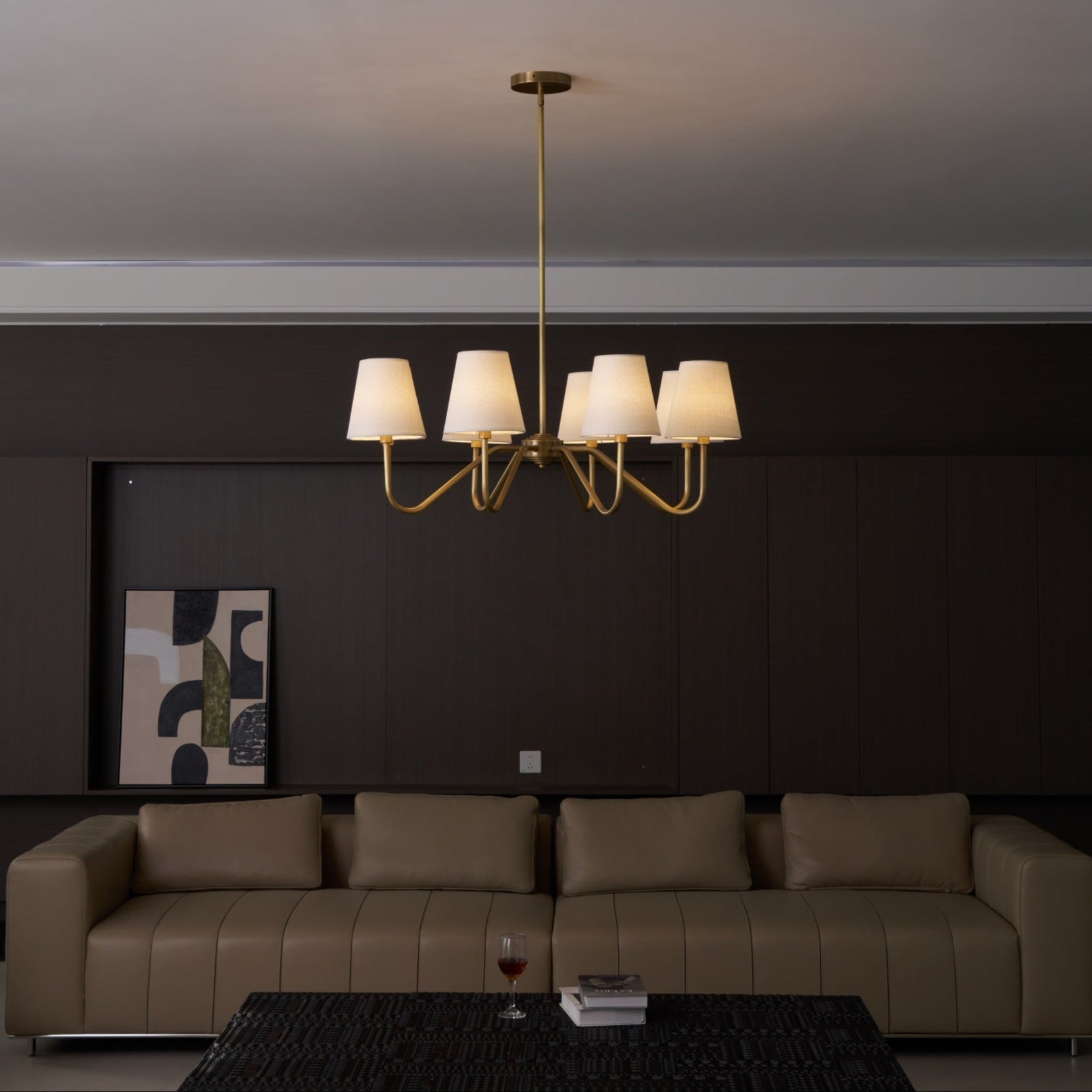 Opaluxe Brass Chandelier - Letslighting