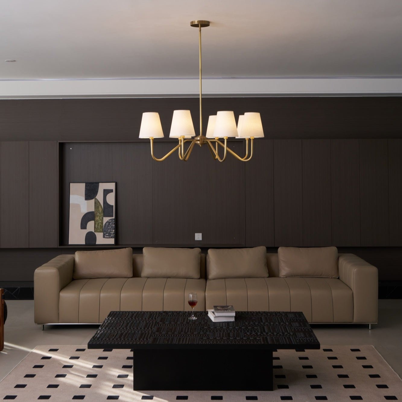 Opaluxe Brass Chandelier - Letslighting