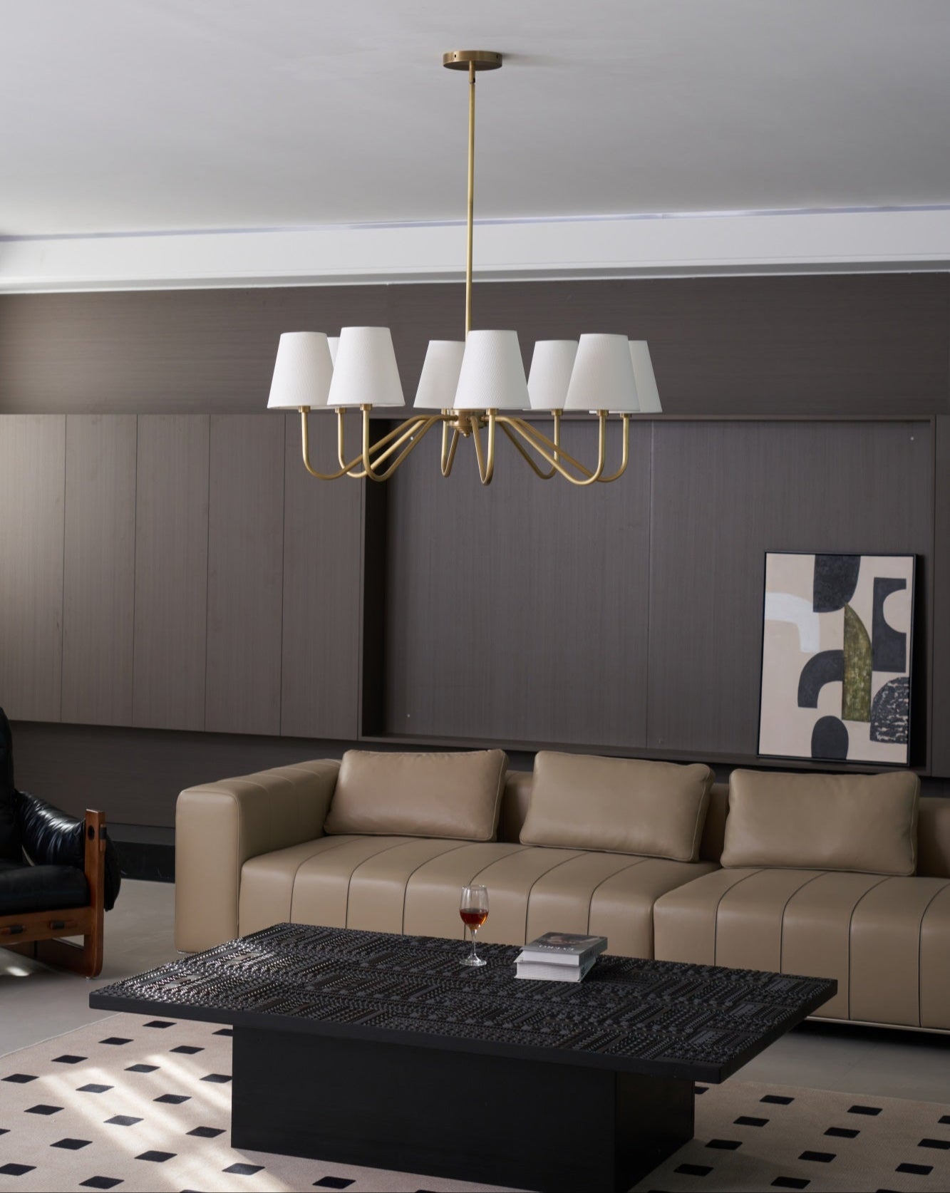 Opaluxe Brass Chandelier - Letslighting