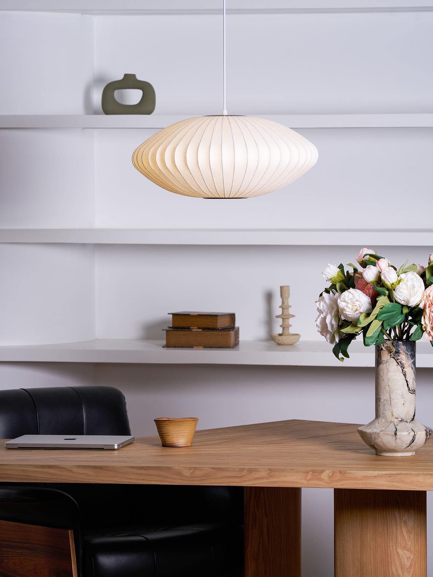 Bubble Mulberry Silk Pendant Lamp - Letslighting