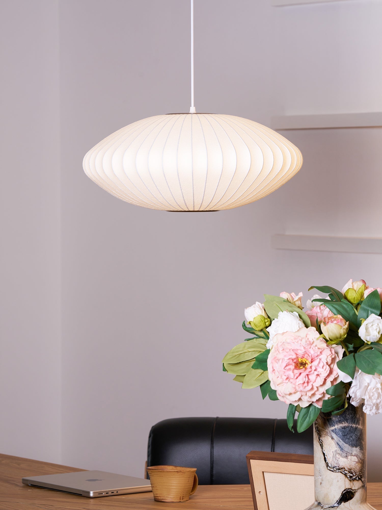 Bubble Mulberry Silk Pendant Lamp - Letslighting