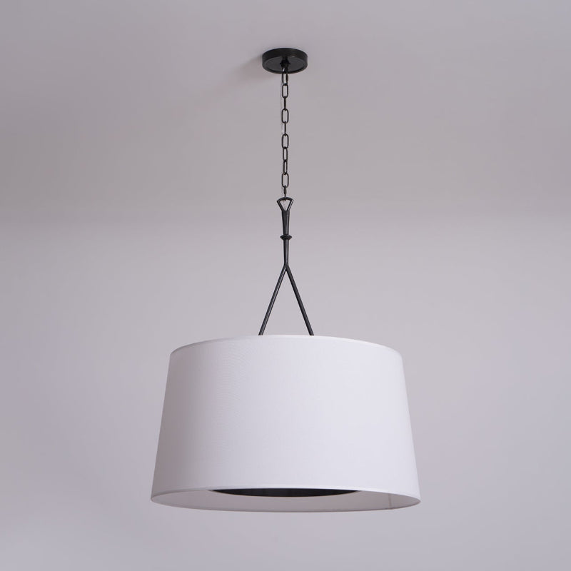 Wink Modern Minimalist Brass Fabric Pendant Lamp - Lamp Copper