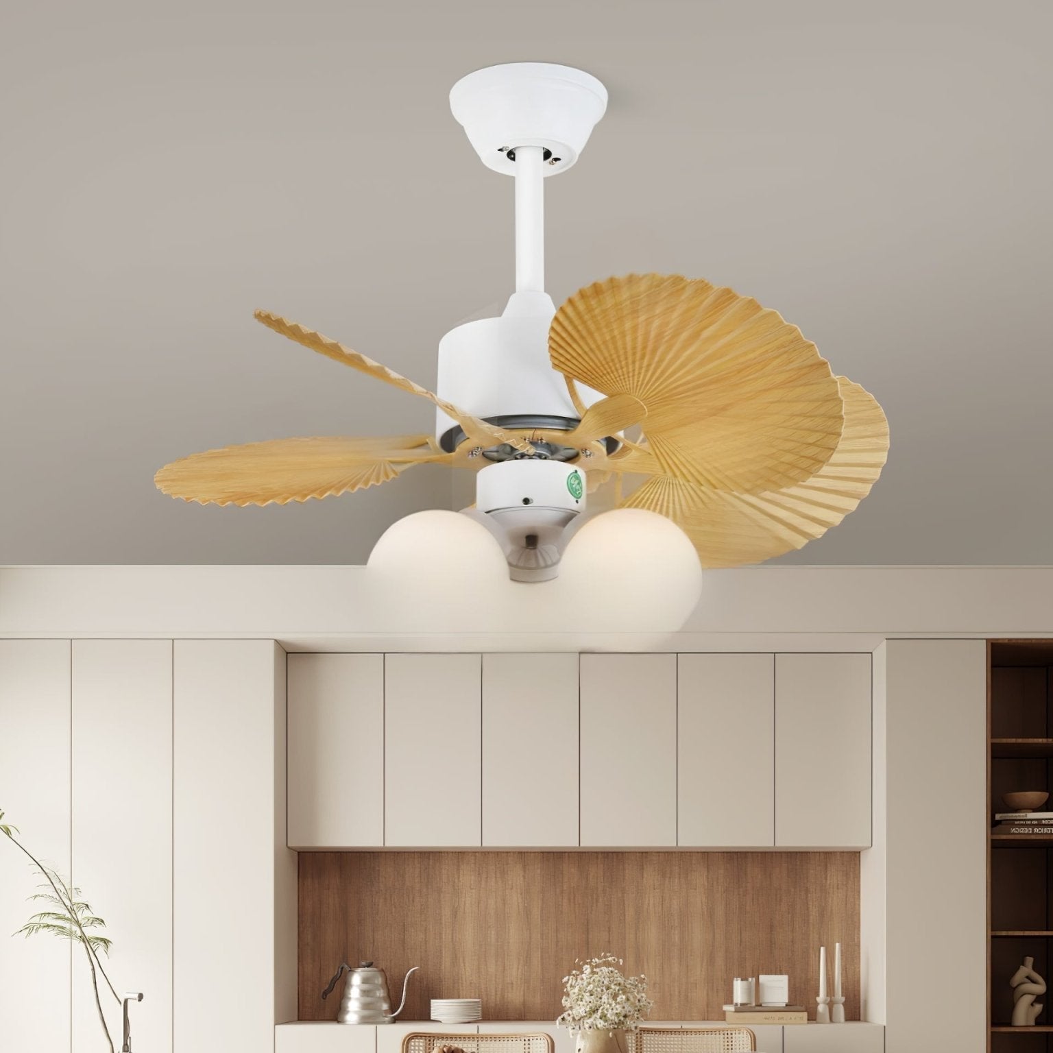 Dimensiones del producto para el Modelo B del Ventilador de Techo Aurelia
