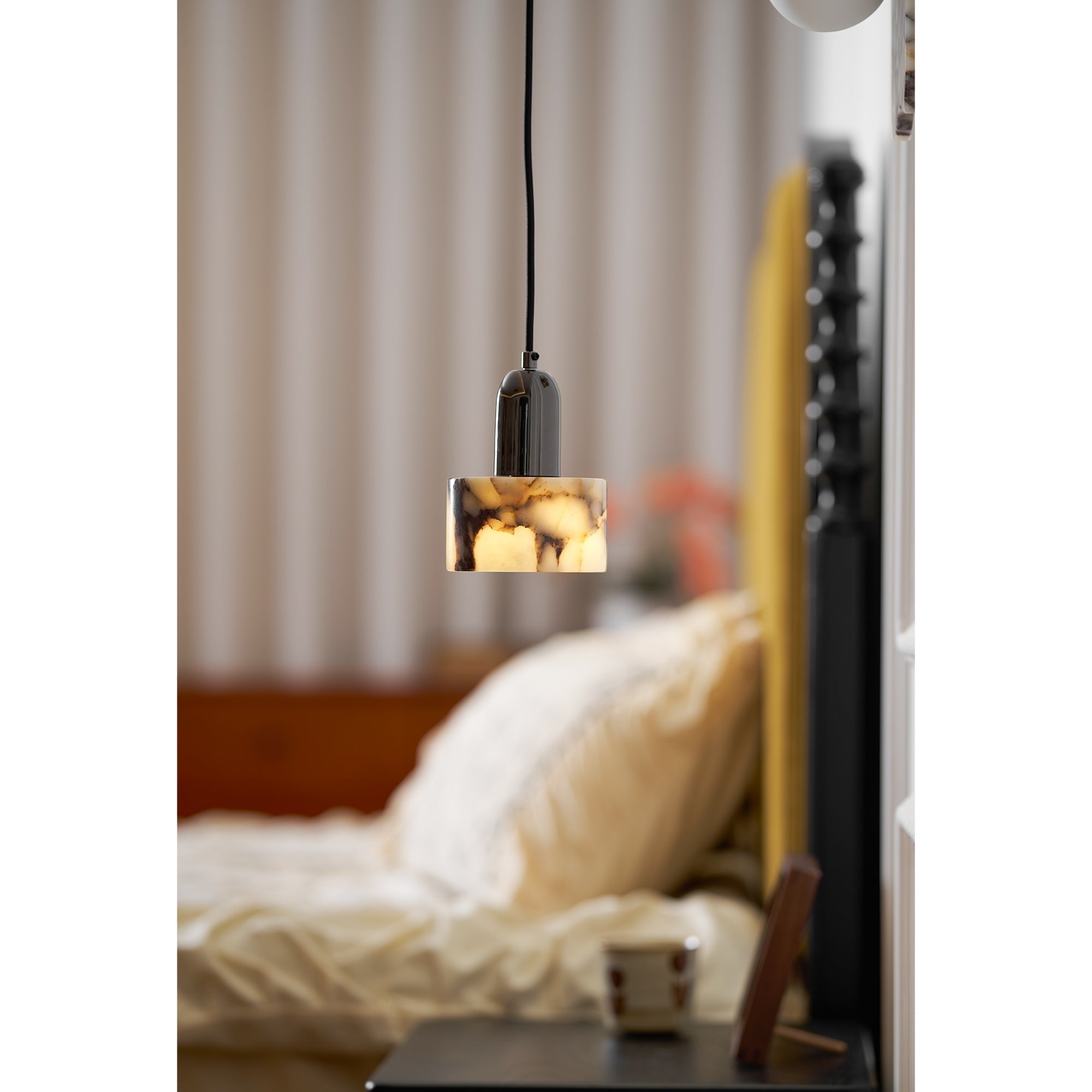 Flair Modern Minimalist Marble Metal Pendant Lamp - Lamp Copper