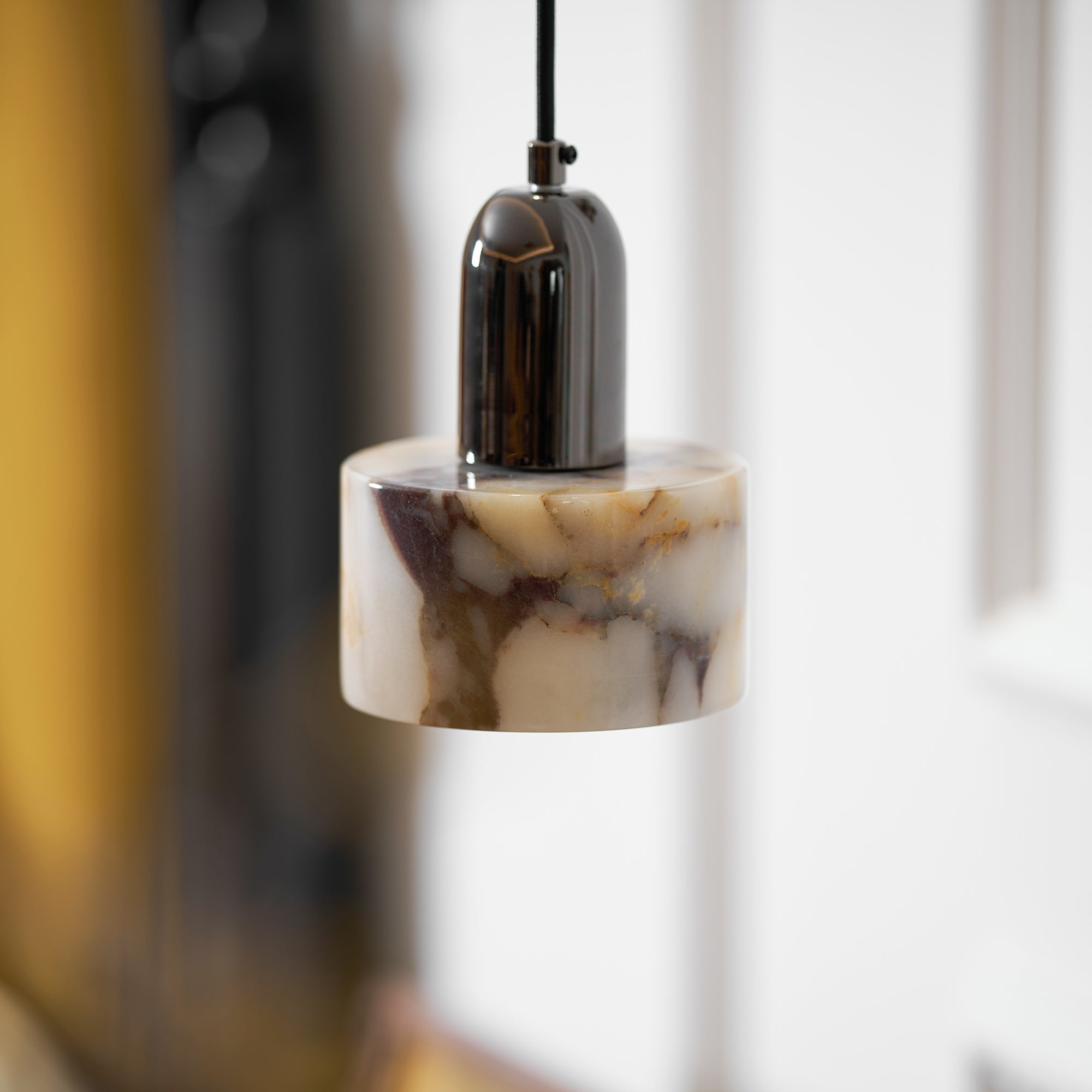 Flair Modern Minimalist Marble Metal Pendant Lamp - Lamp Copper