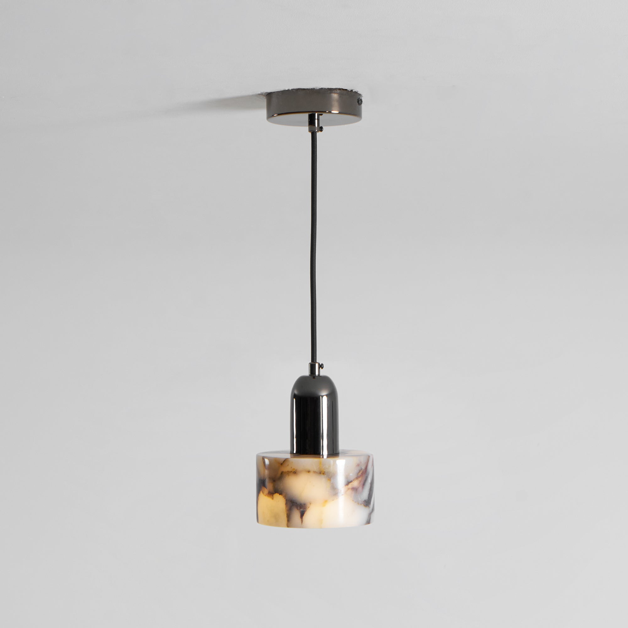 Flair Modern Minimalist Marble Metal Pendant Lamp - Lamp Copper