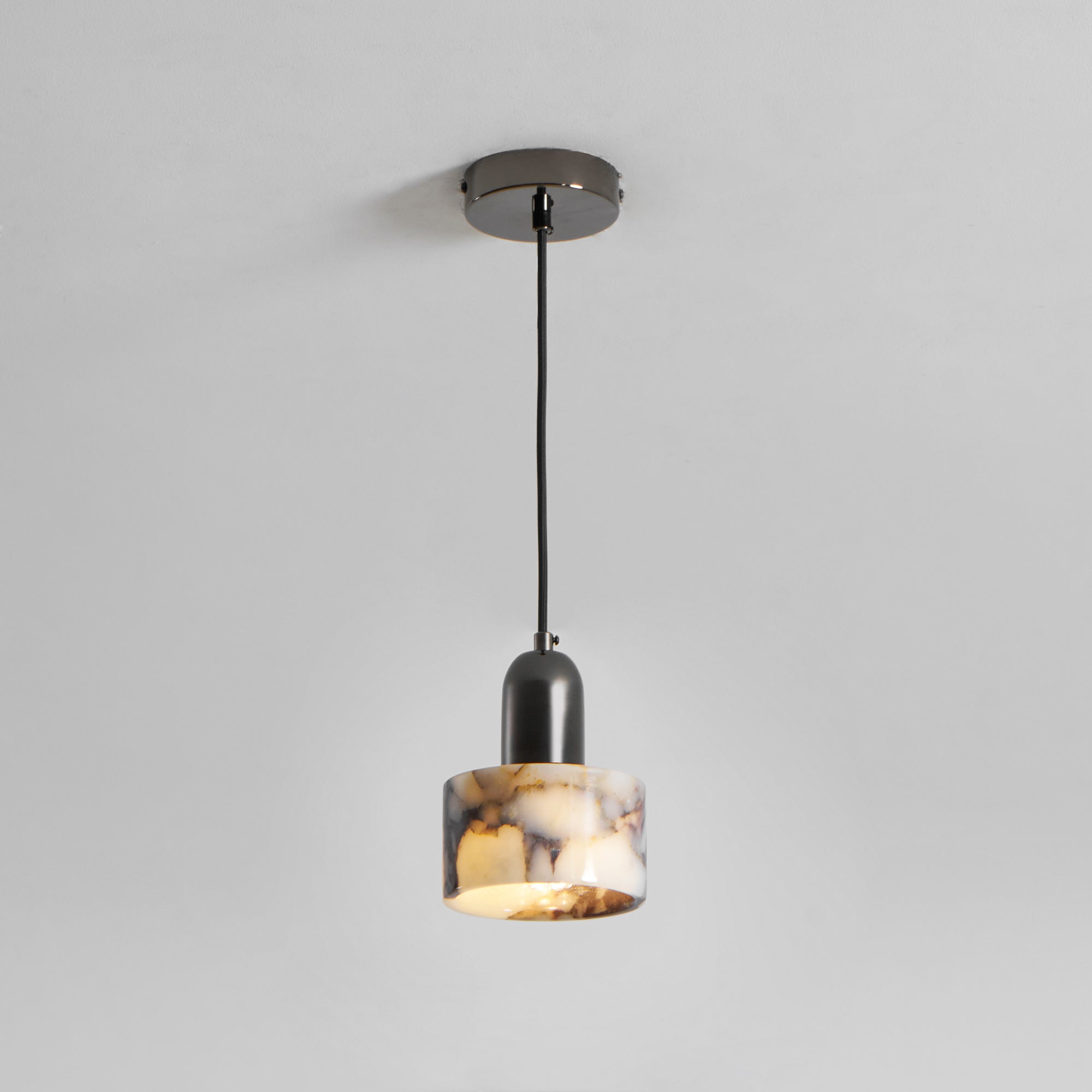 Flair Modern Minimalist Marble Metal Pendant Lamp - Lamp Copper