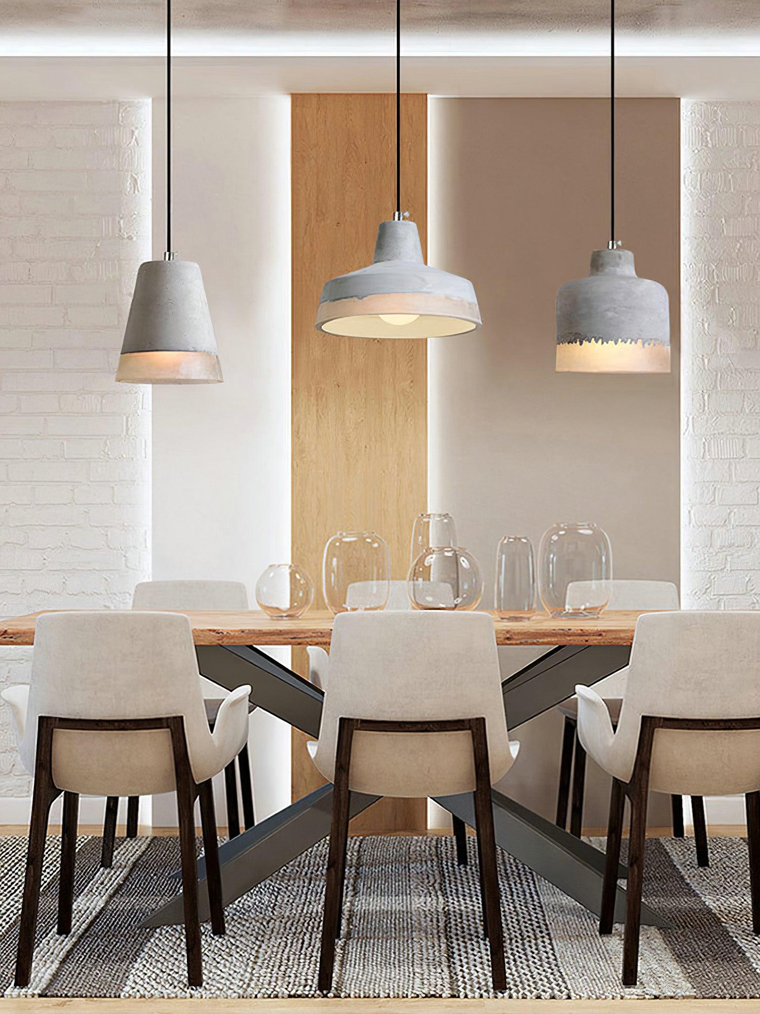Delia Cement Pendant Light - Letslighting