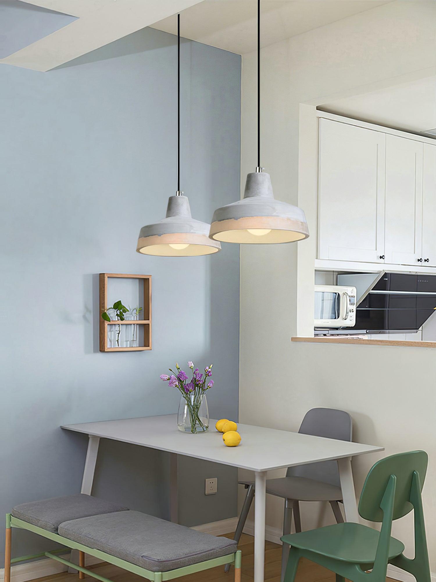Delia Cement Pendant Light - Letslighting
