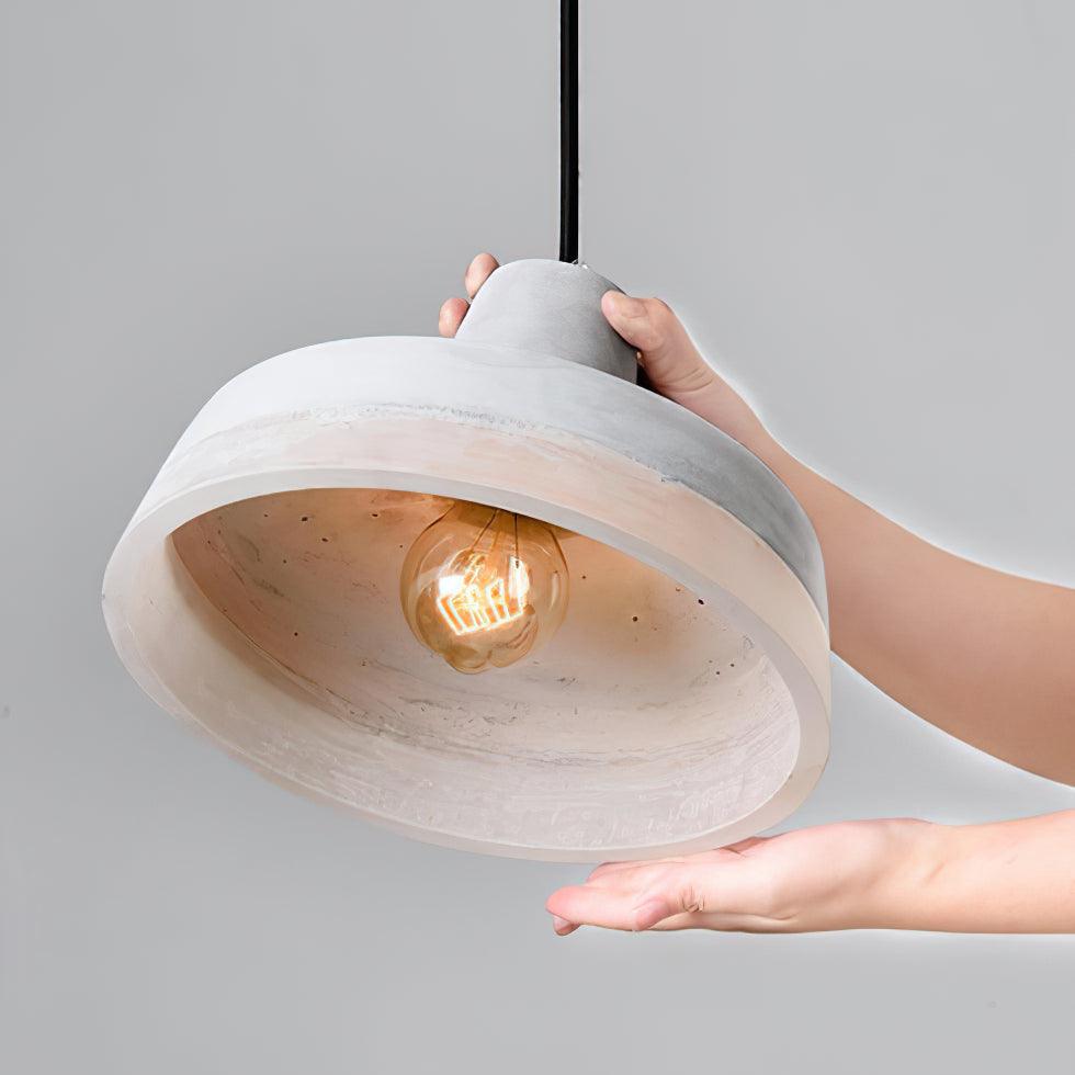 Delia Cement Pendant Light - Letslighting
