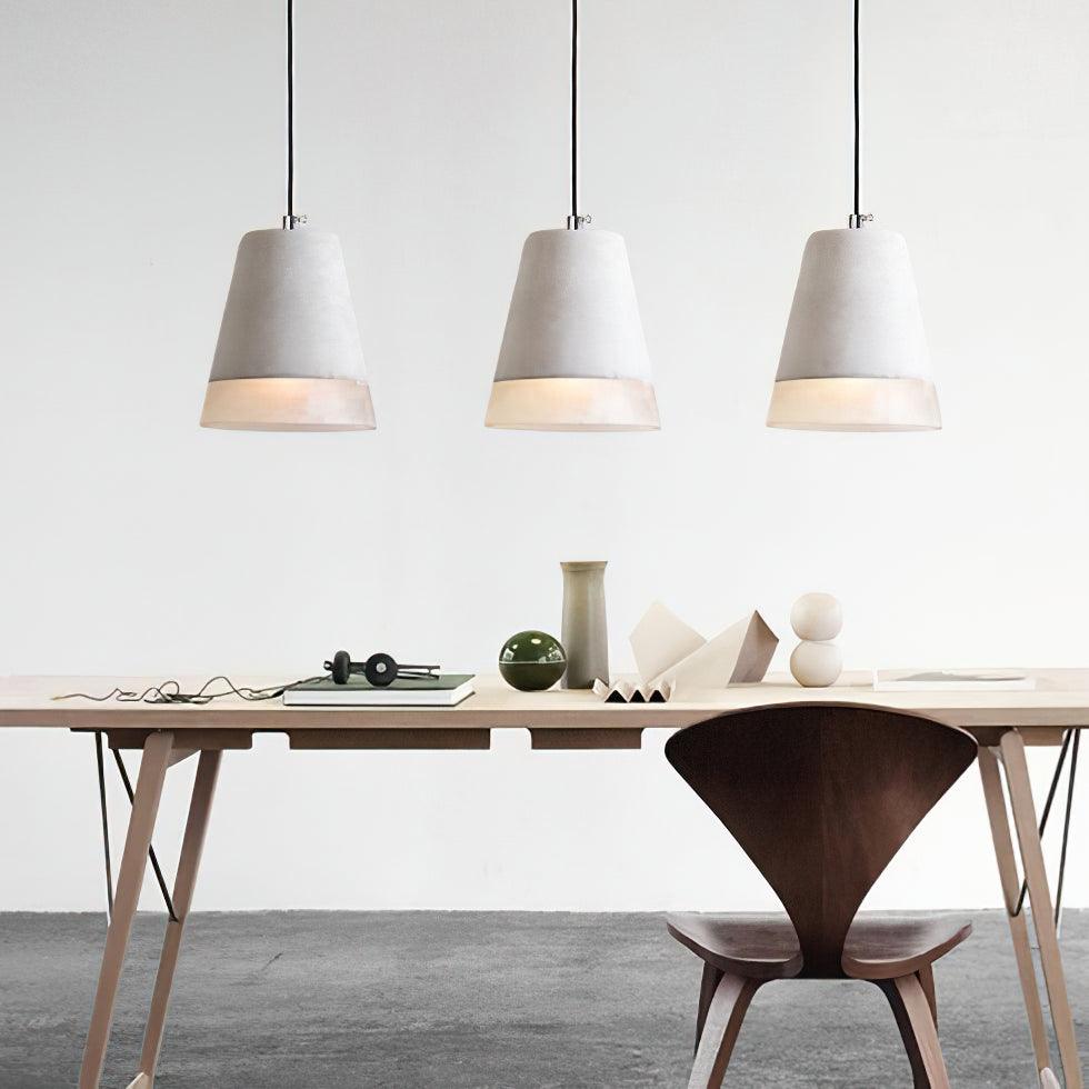 Delia Cement Pendant Light - Letslighting