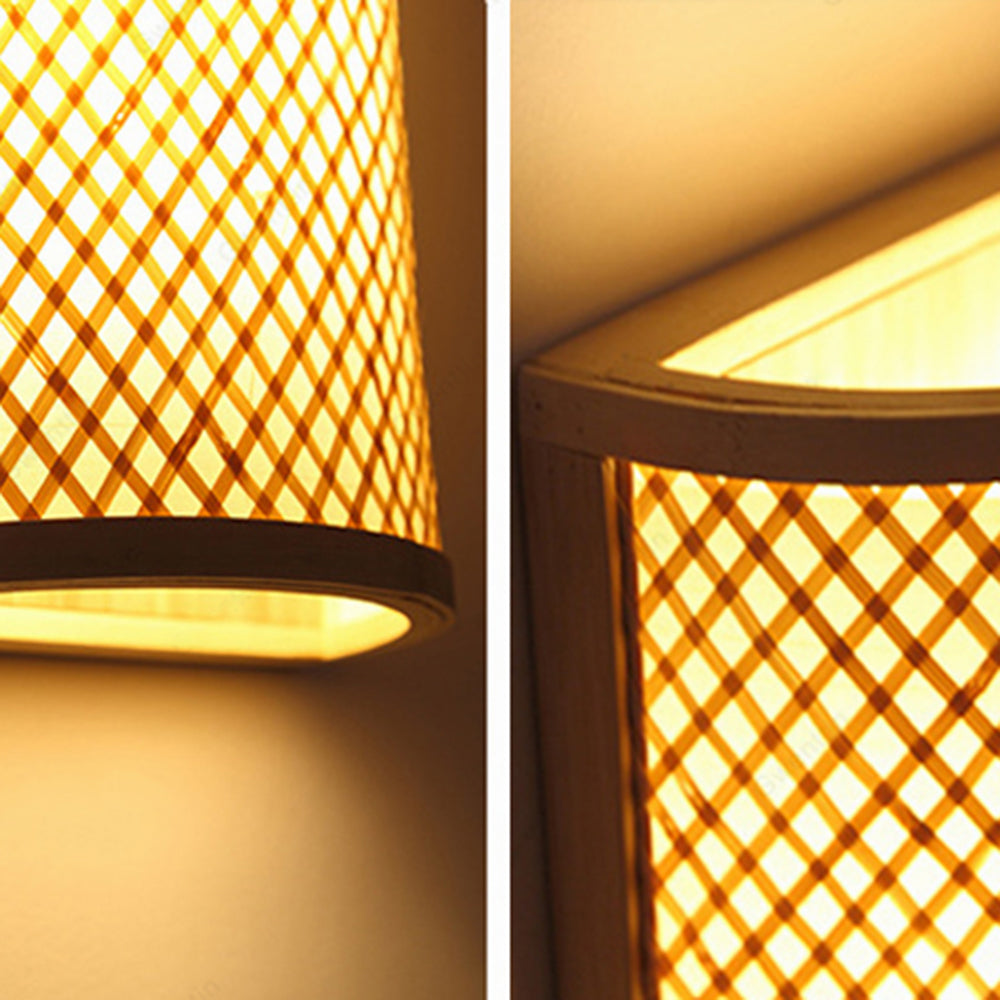 Muto Natural Muto/Acrílico LED Aplique de Pared Madera