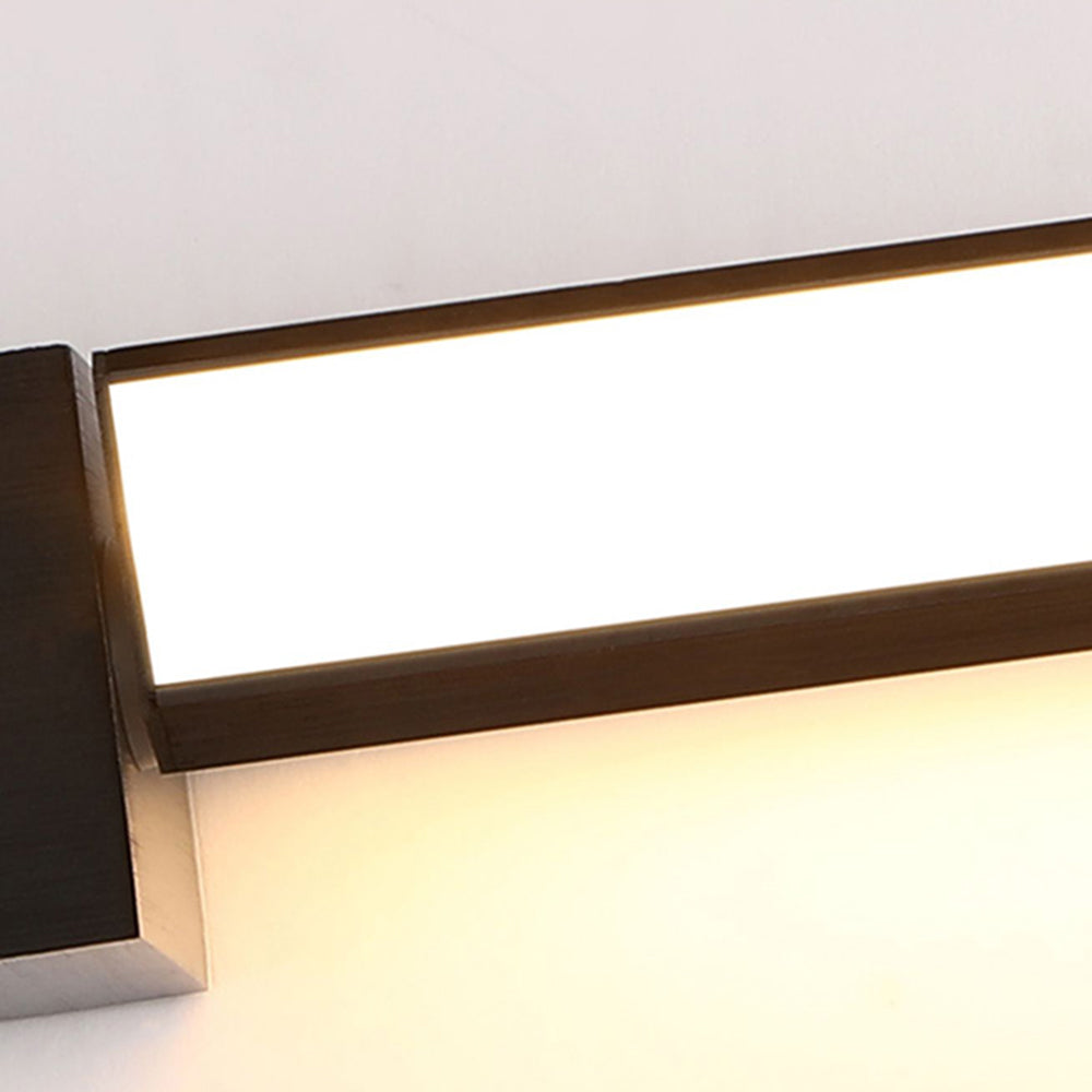 Arisha Minimalista Lineal Metal/Acrílico Aplique de Pared Negro