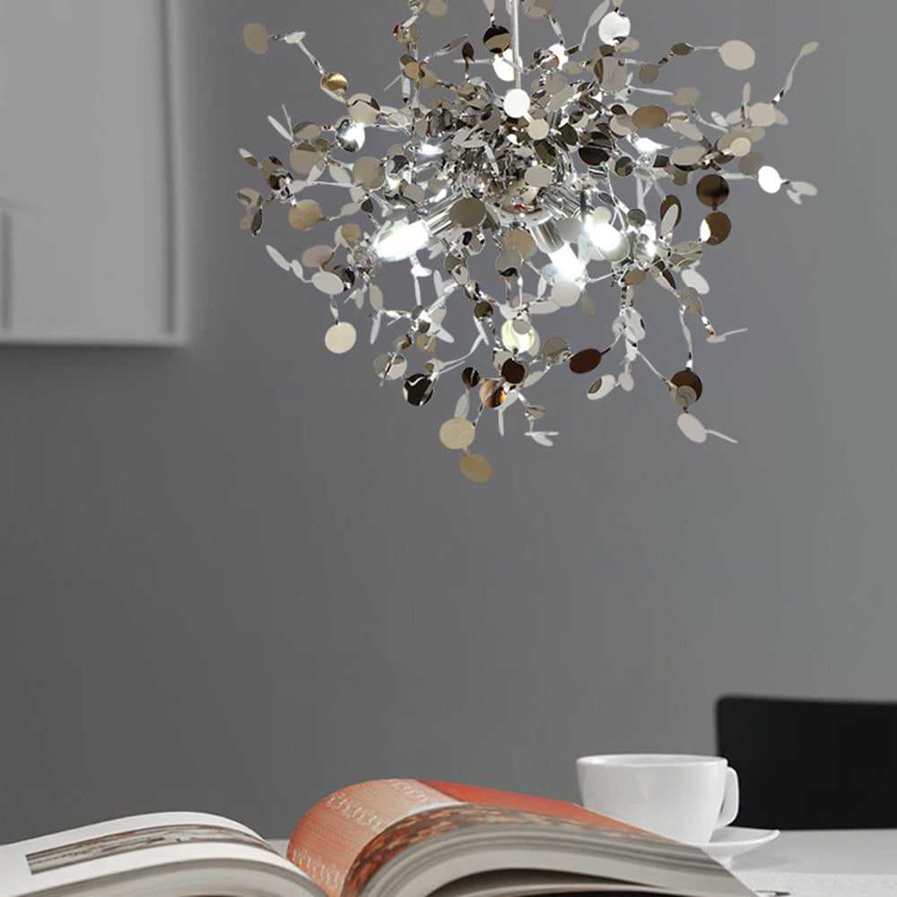 Olivia Moderna Diseño Decorativa Metal Lámpara Colgante Dorada/Plata