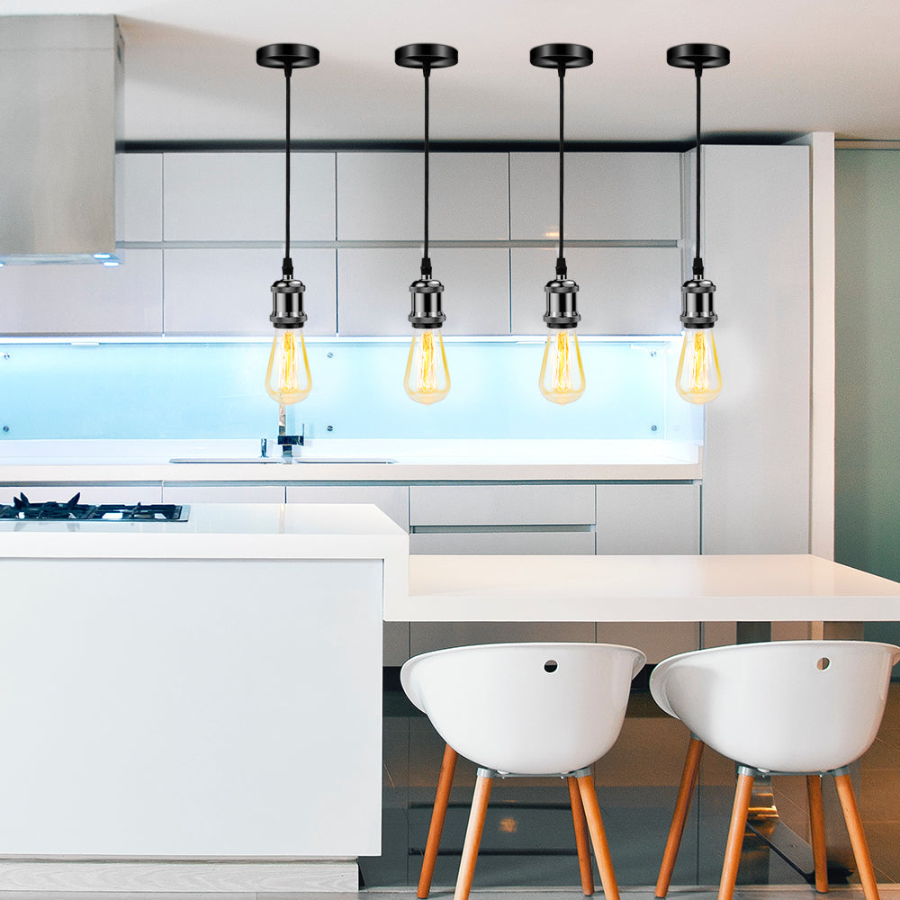 Silva Retro Lámpara colgante Negro/Oro Metal Vidrio Dormitorio