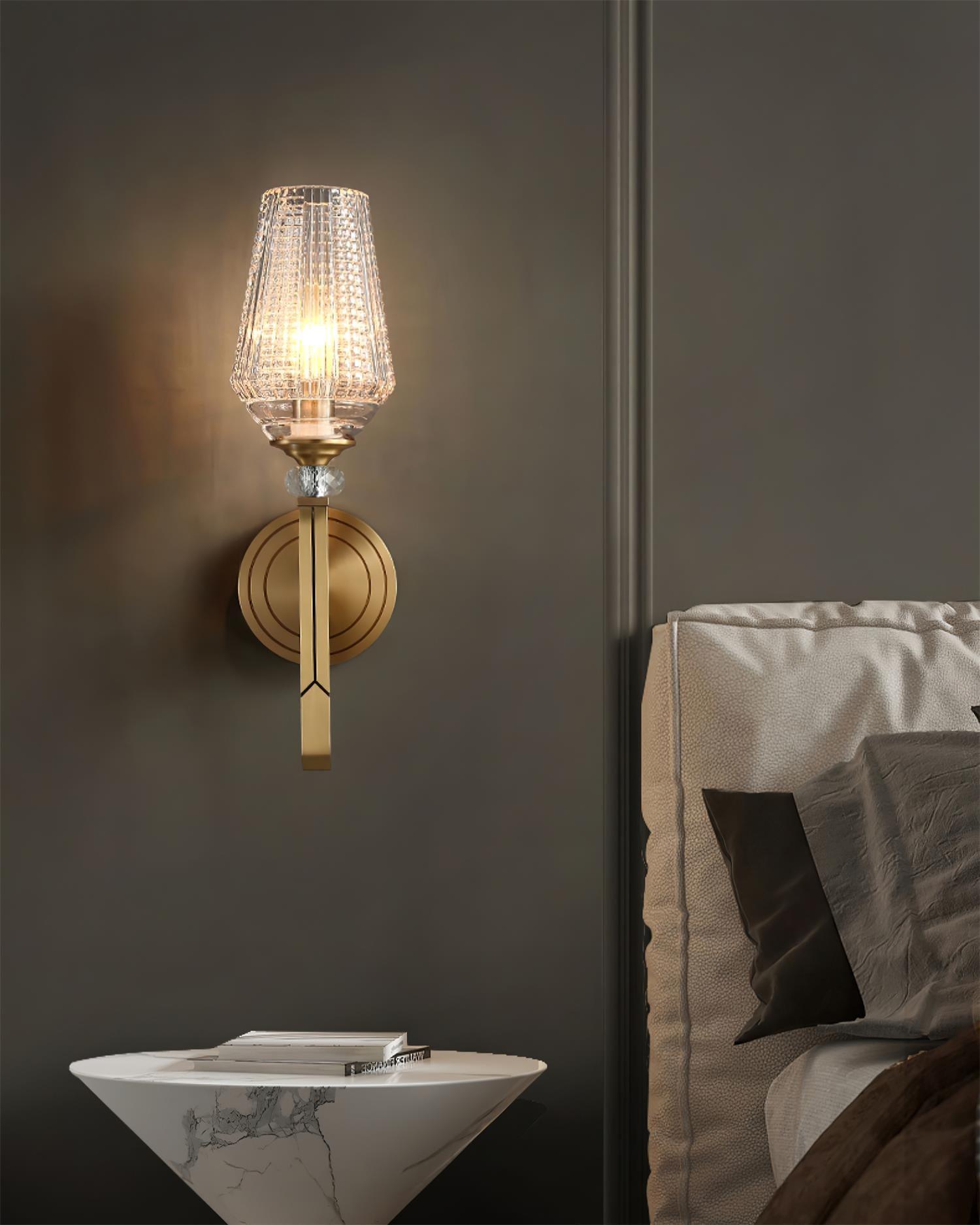 Devora Brass Wall Lamp - Letslighting