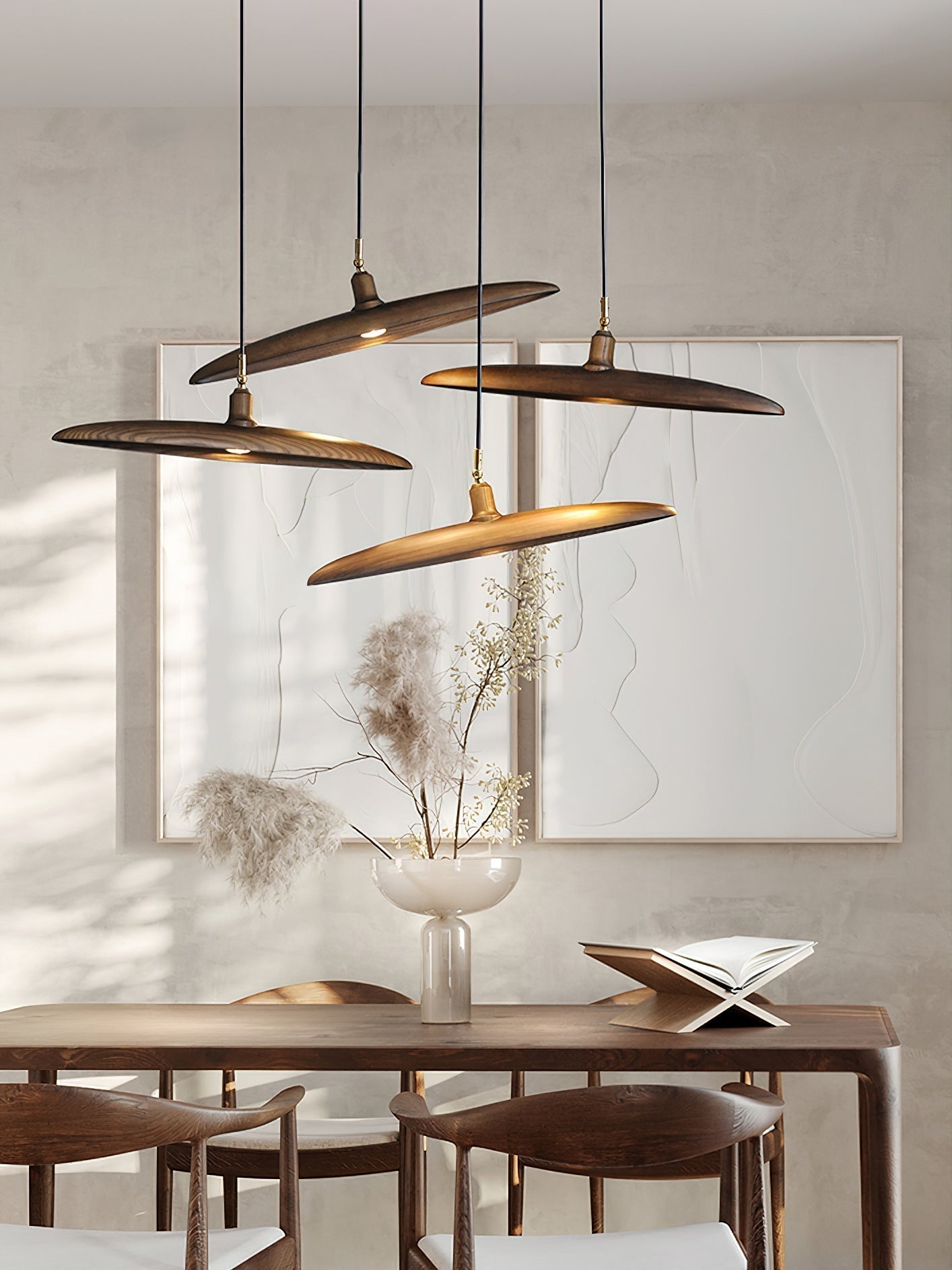 Zelirira Blade Wood Pendant Light - Letslighting