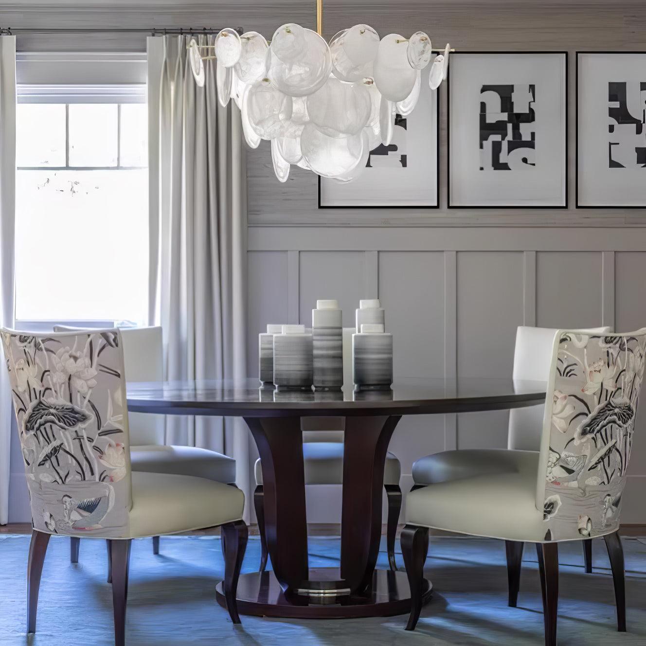 Olvynis Postmodern Luxury Discs Brass Glass Metal Chandelier - Letslighting
