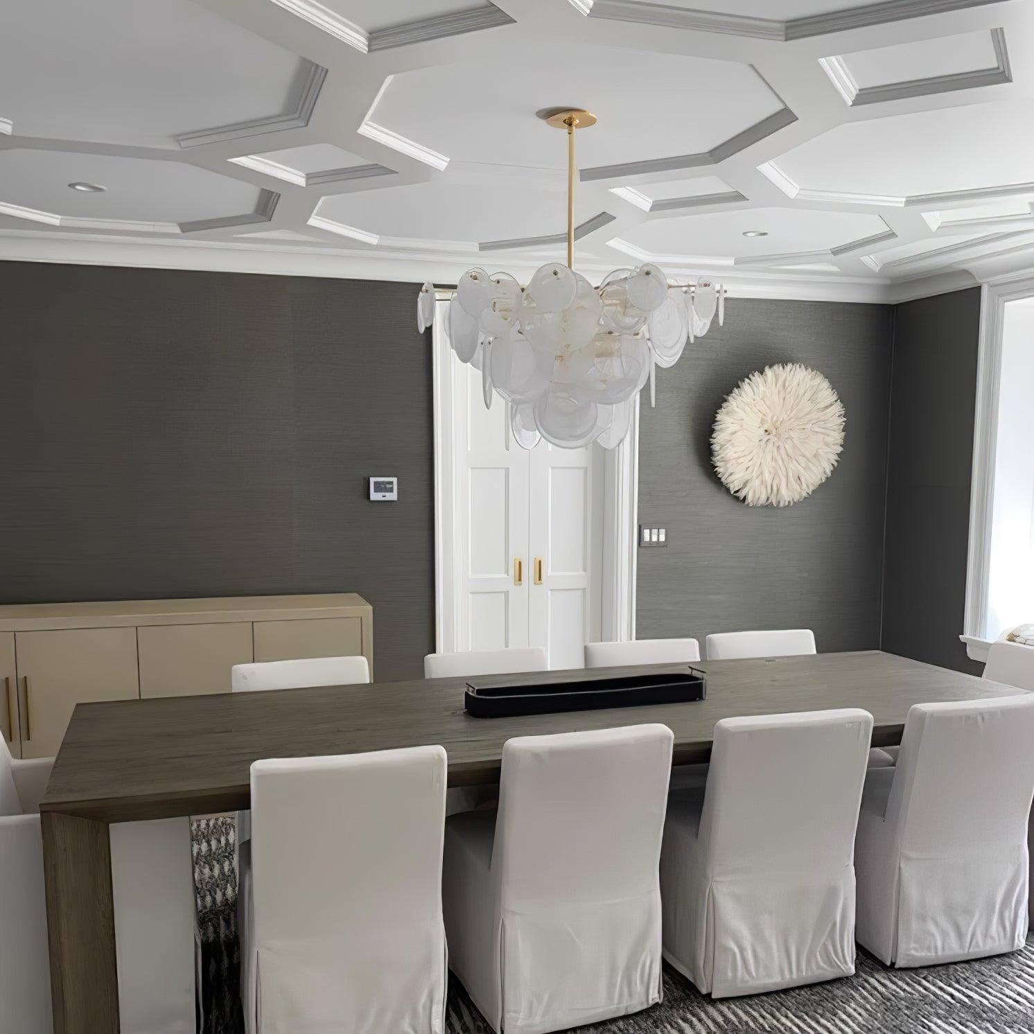 Olvynis Postmodern Luxury Discs Brass Glass Metal Chandelier - Letslighting