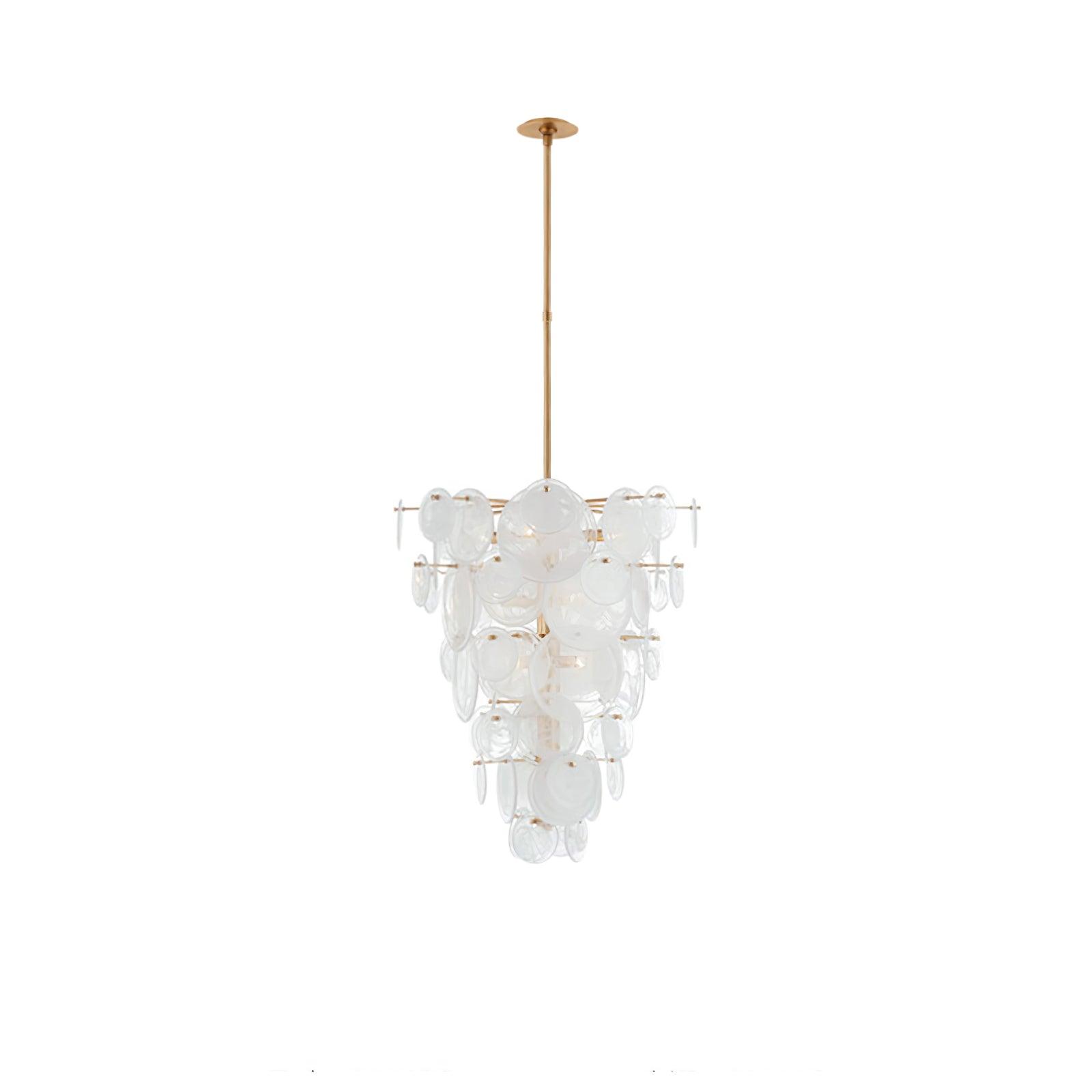 Olvynis Postmodern Luxury Discs Brass Glass Metal Chandelier - Letslighting