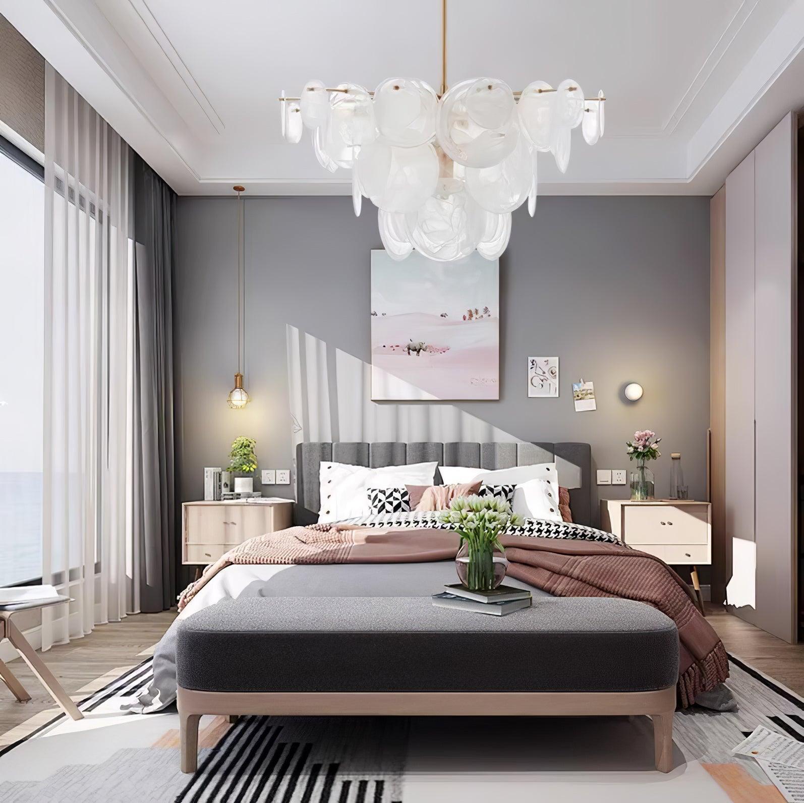 Olvynis Postmodern Luxury Discs Brass Glass Metal Chandelier - Letslighting