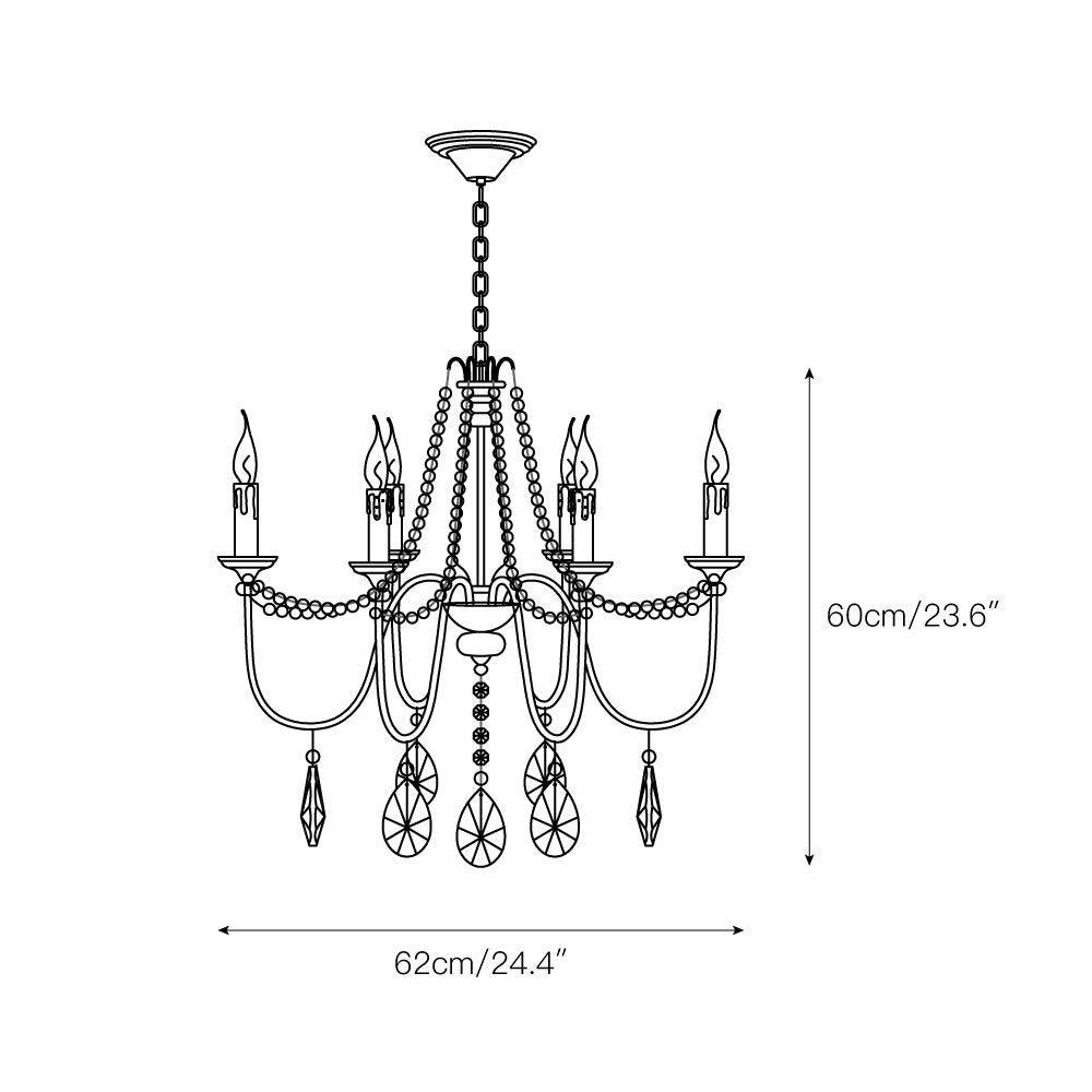 Mote Postmodern Luxury Brass Crystal Chandelier - Lamp Copper