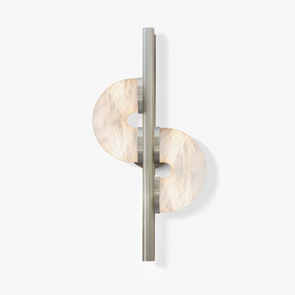 Liraven Dual Disc Alabaster Wall Light - Letslighting