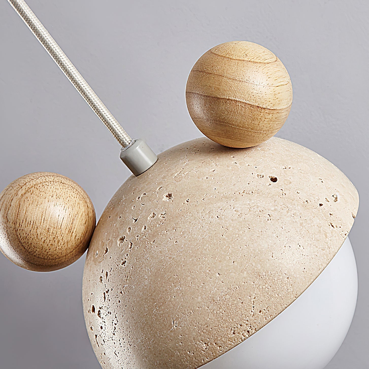 Lyraeus Character-Shaped Travertine Pendant Light - Letslighting