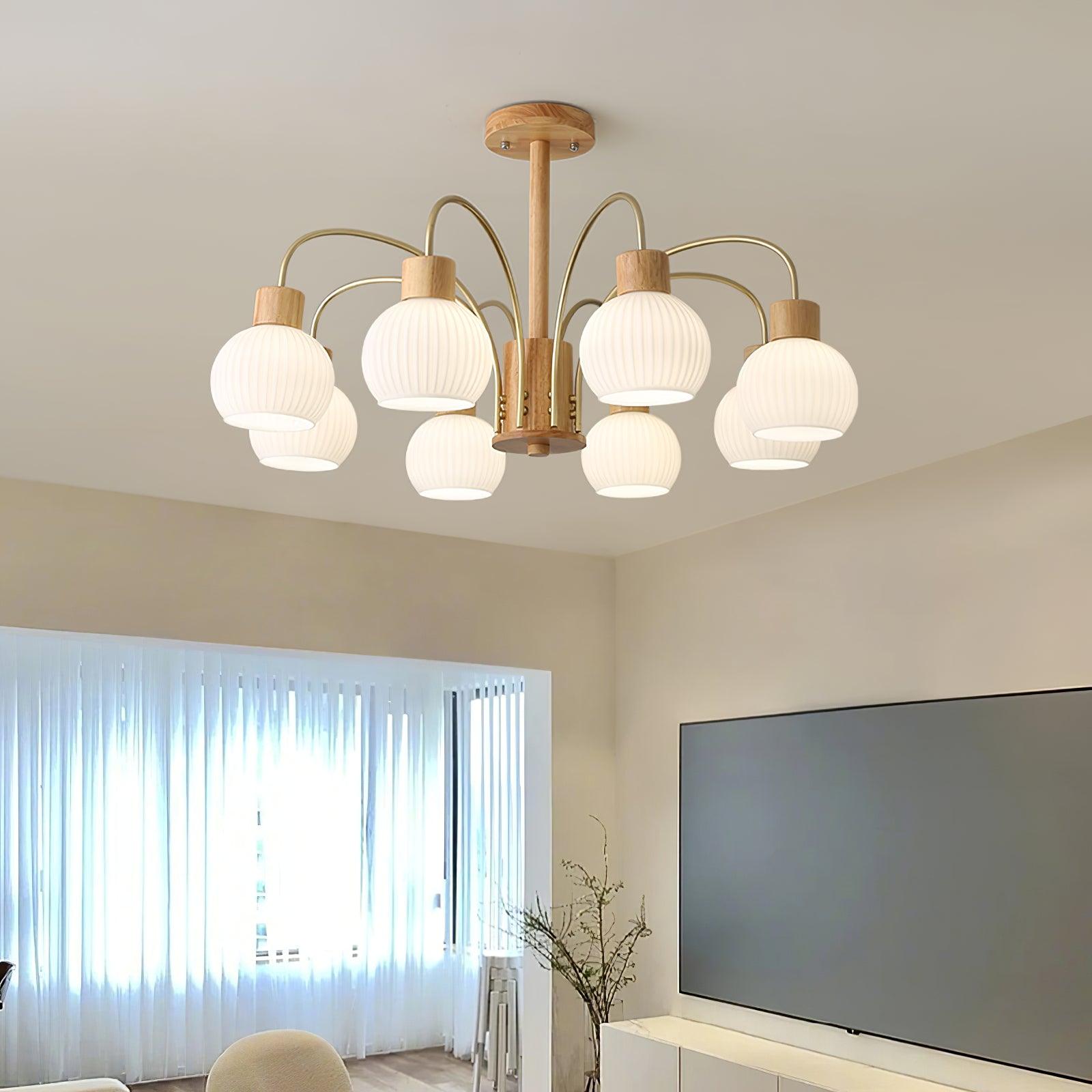 Donnelly Wooden Chandelier - Letslighting