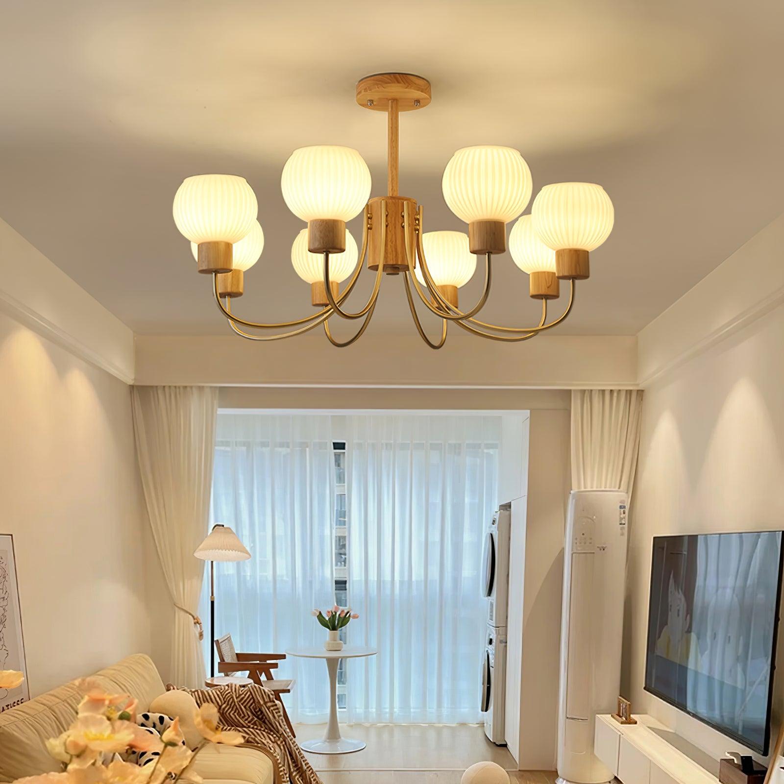 Donnelly Wooden Chandelier - Letslighting