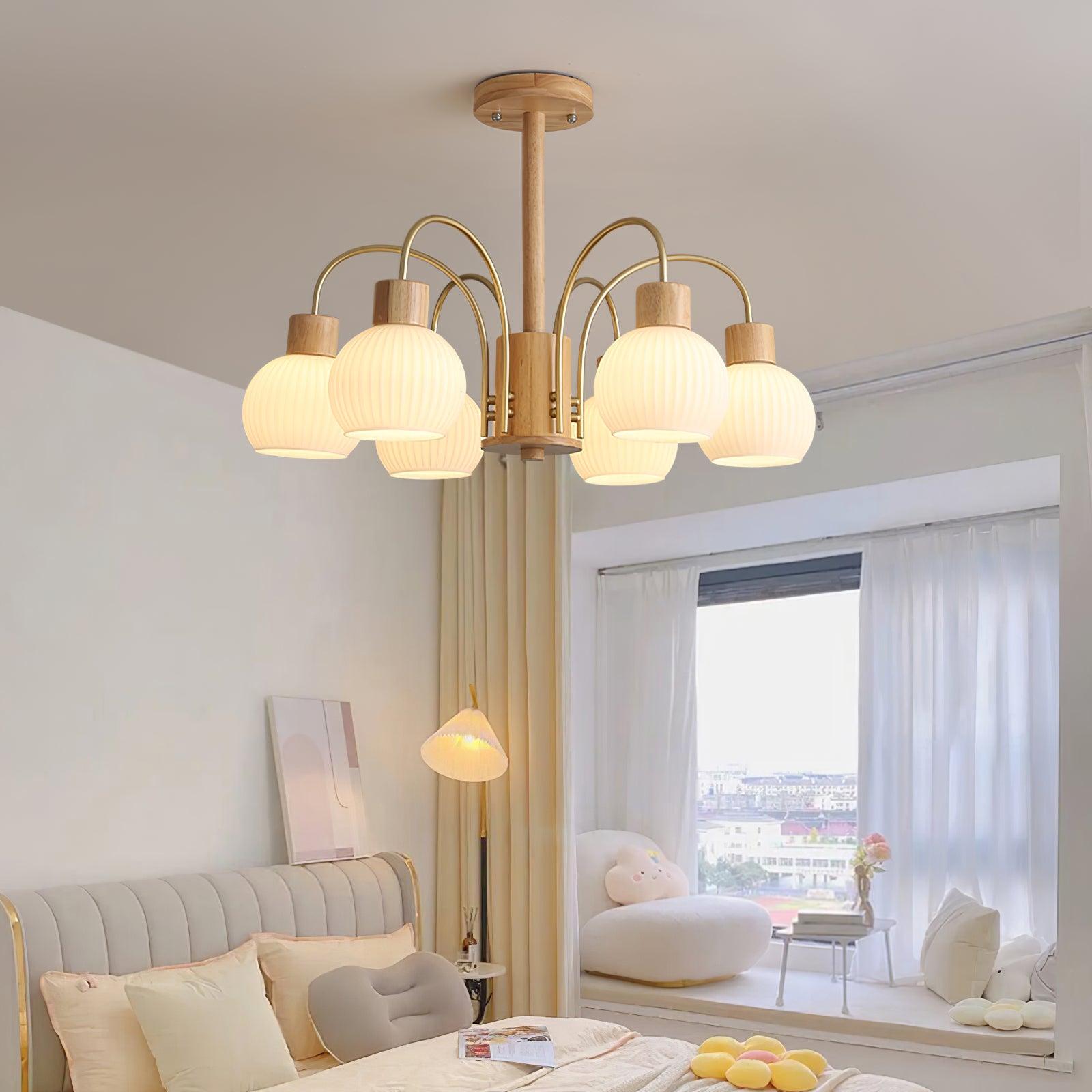 Donnelly Wooden Chandelier - Letslighting