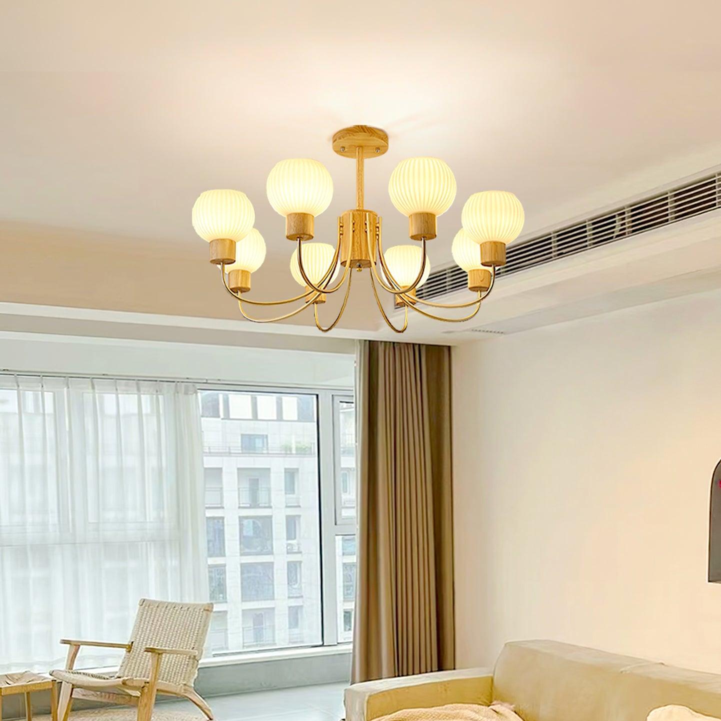 Donnelly Wooden Chandelier - Letslighting